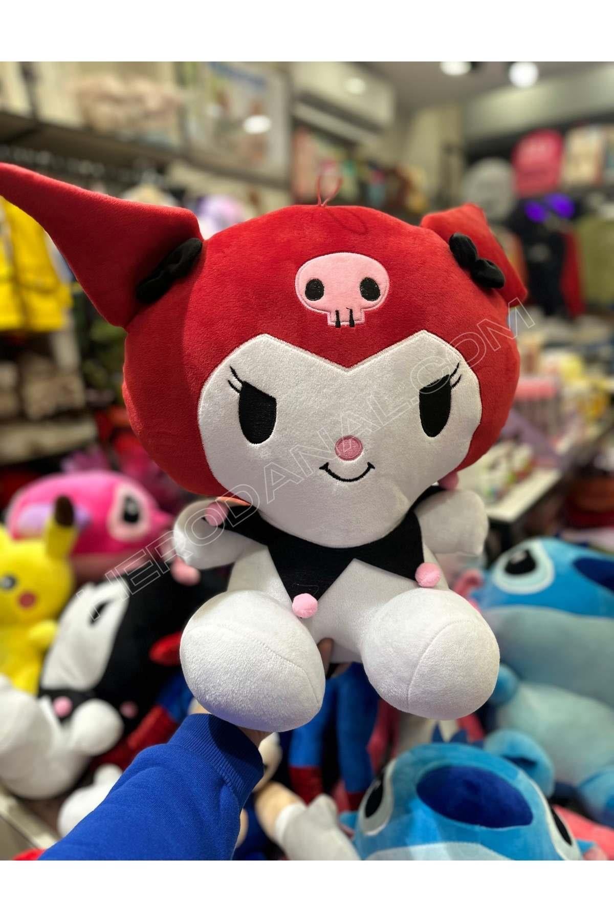 Kuromi Peluş Oyuncak - 45CM - Kırmızı