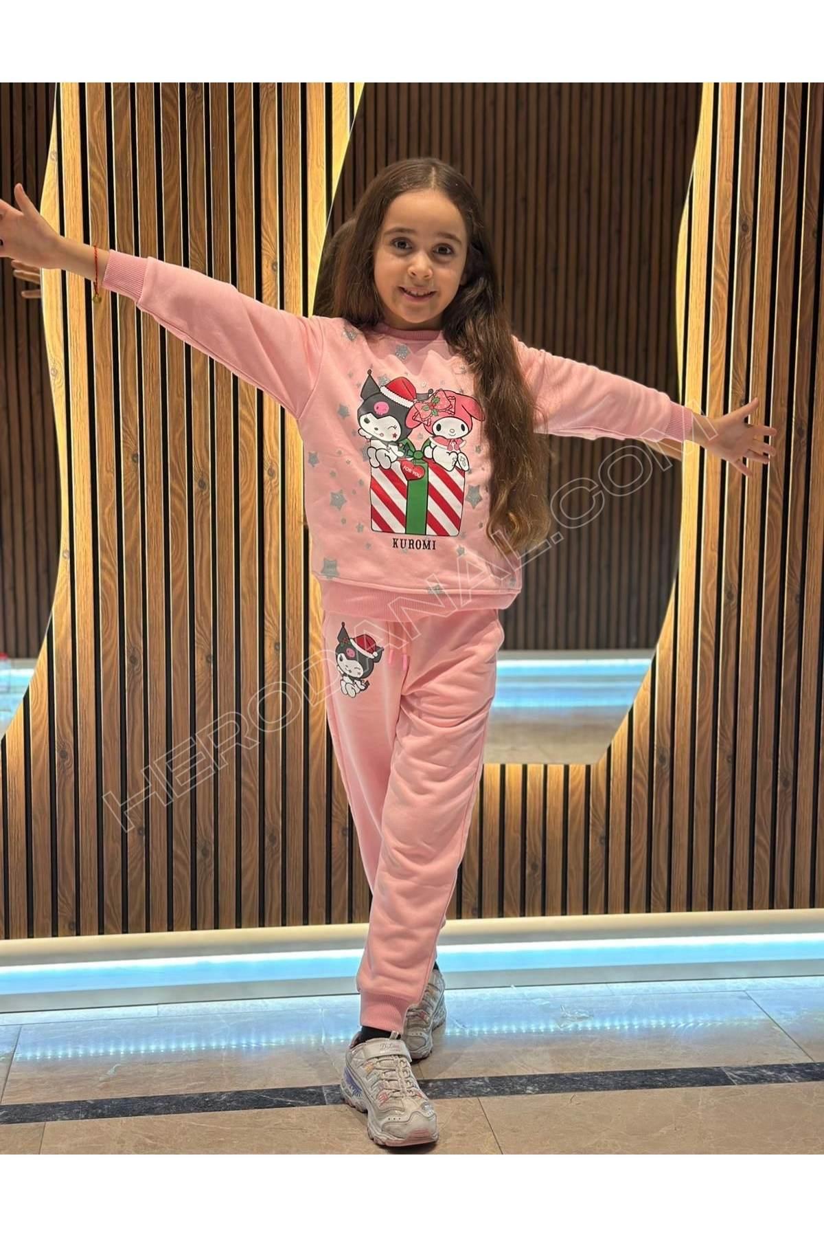 Kuromi ve My Melody Kız Çocuk 2'li Takım - Pembe