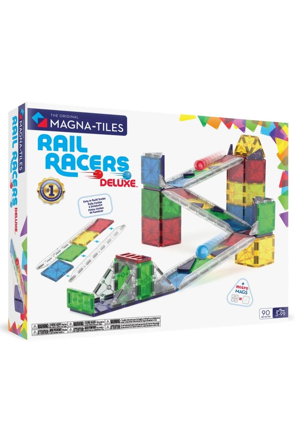 MAGNA-TILES® - Rail Racers Deluxe Manyetik Bloklar - 90 Parça