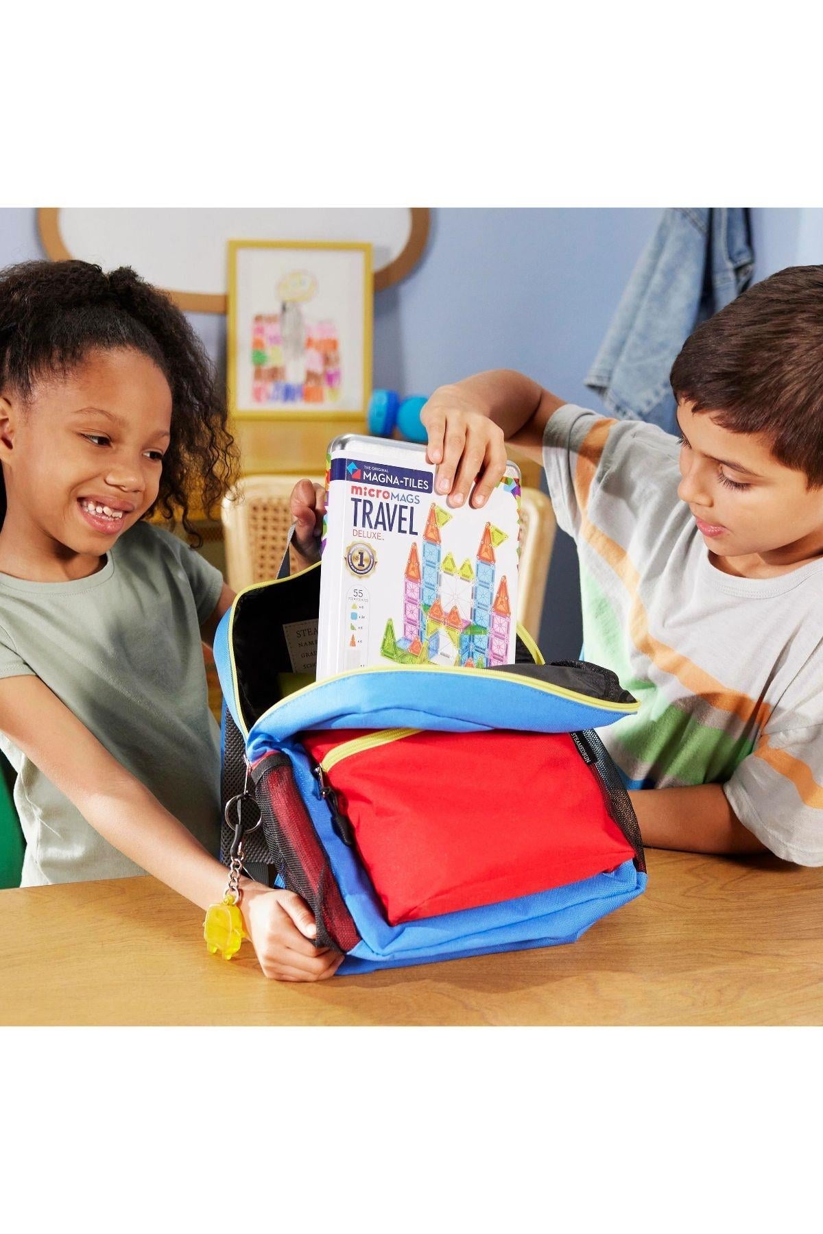 MAGNA-TILES® - Travel Set - Seyahat Seti Manyetik Bloklar - 55 Parça