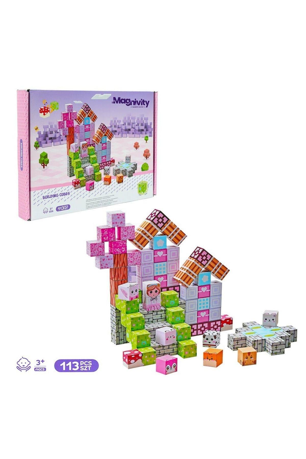 Magnivity - 113 Parça Prenses Temalı Manyetik Bloklar