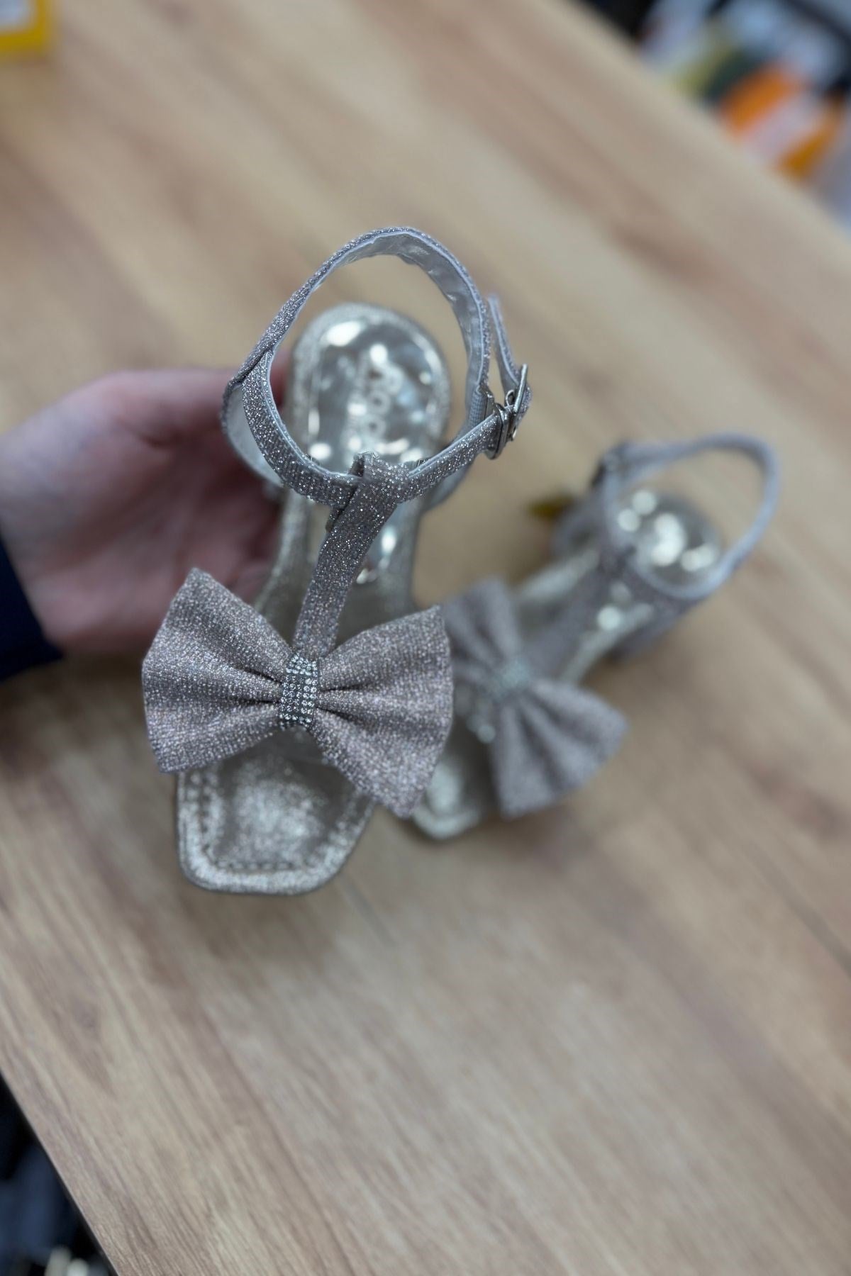 Mat Rose Golt  Kız Çocuk Topuklu Ayakkabı-Mat Rose Gold