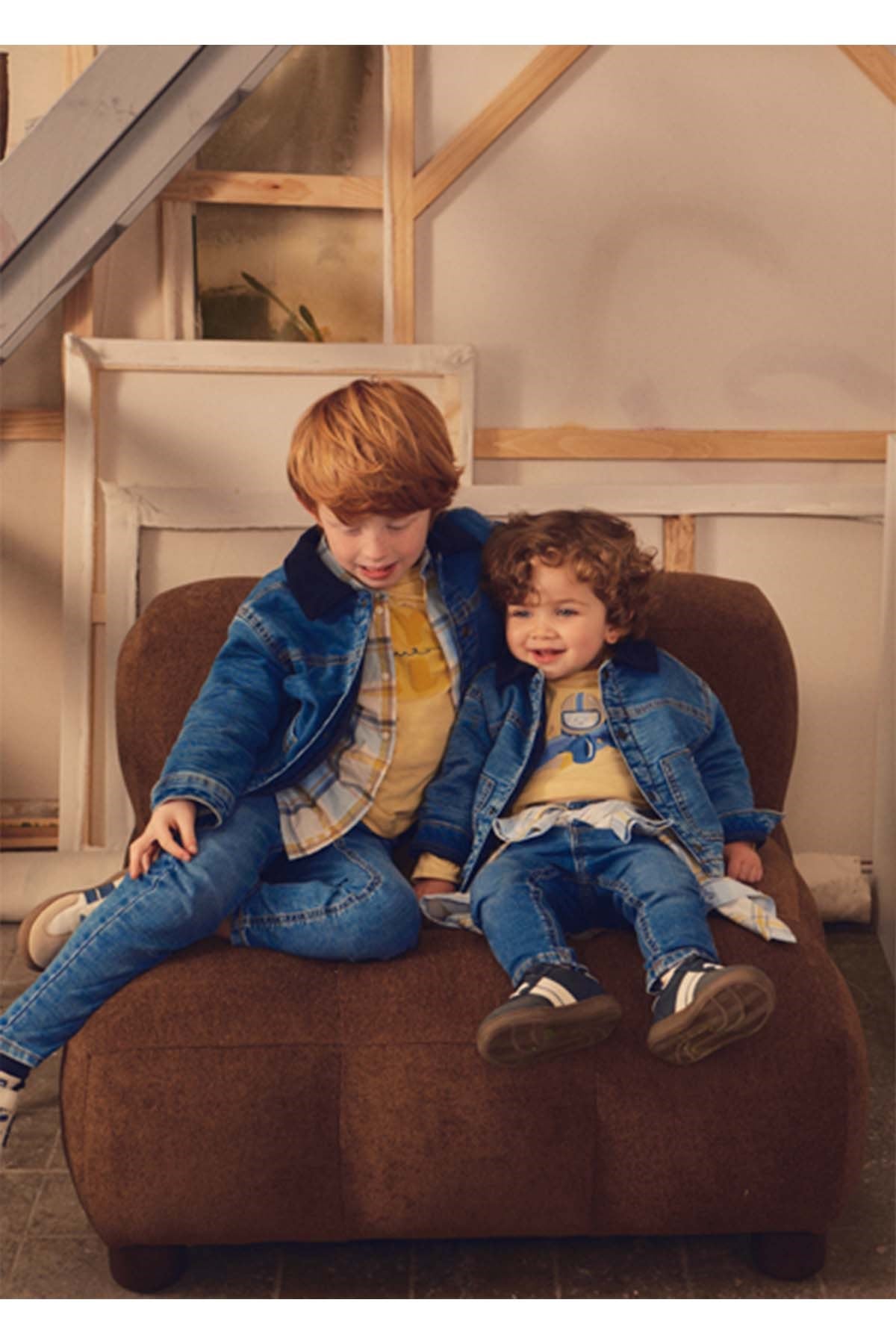 Mayoral Kış Sezon Erkek Bebek Yumuşak Denim Ceket - Mavi