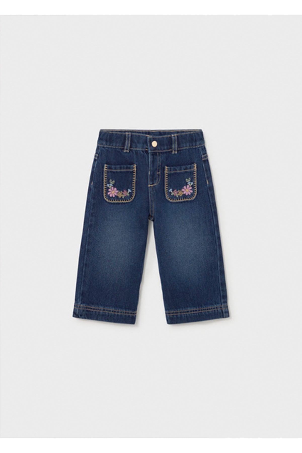 Mayoral Kış Sezon Kız Bebek Denim Pantolon - Lacivert