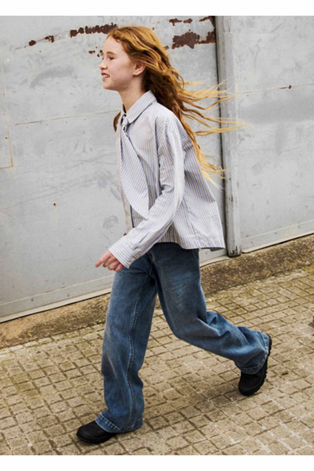 Mayoral Kış Sezon Kız Çocuk Denim Pantolon - Mavi