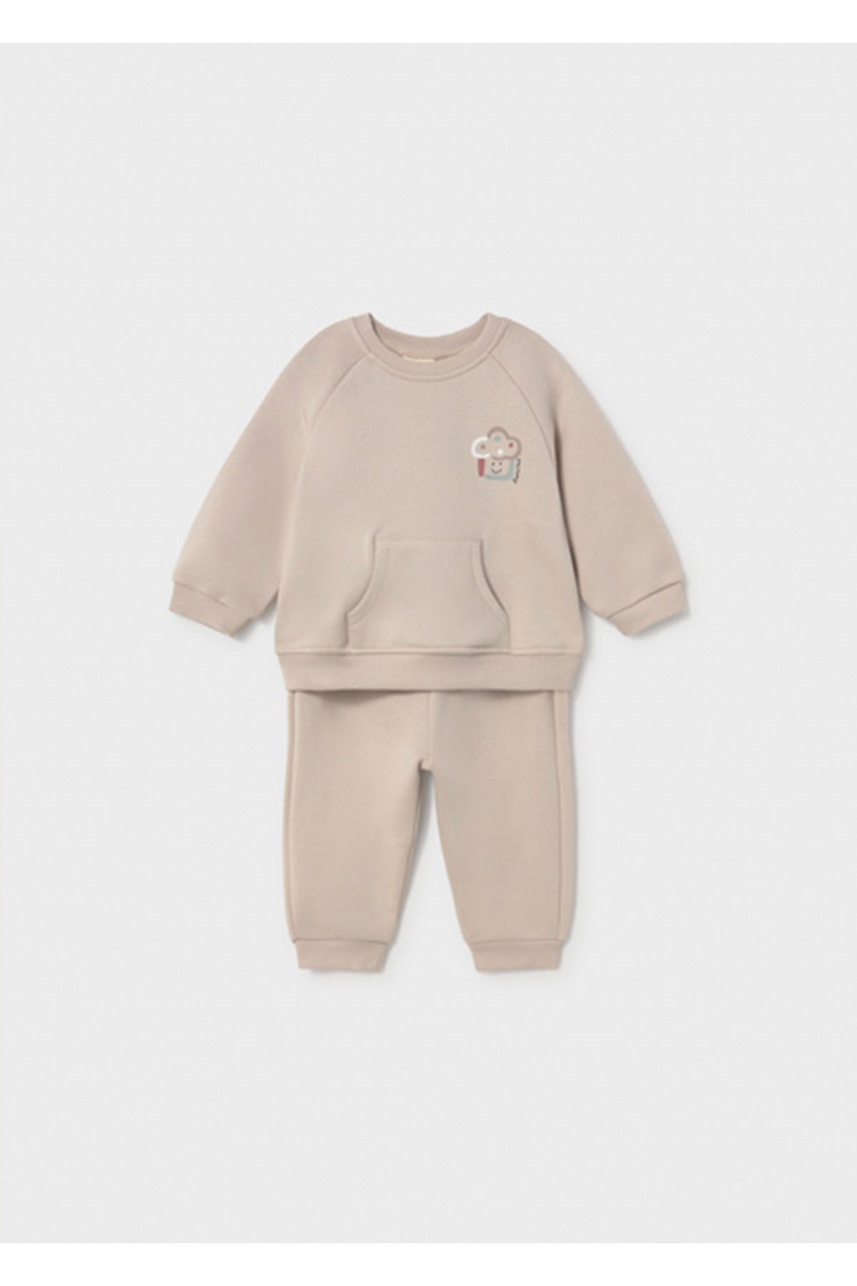 Mayoral Kış Sezon Unisex Bebek Yenidoğan 2'li Eşofman Takım - Bej