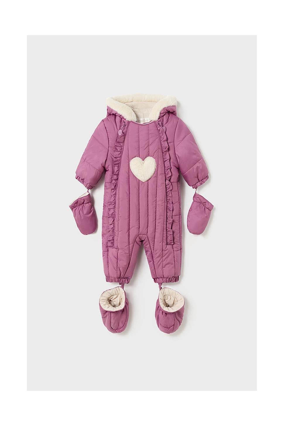 Mayoral Kışlık Bebek Kar Tulumu - Astronot Mor