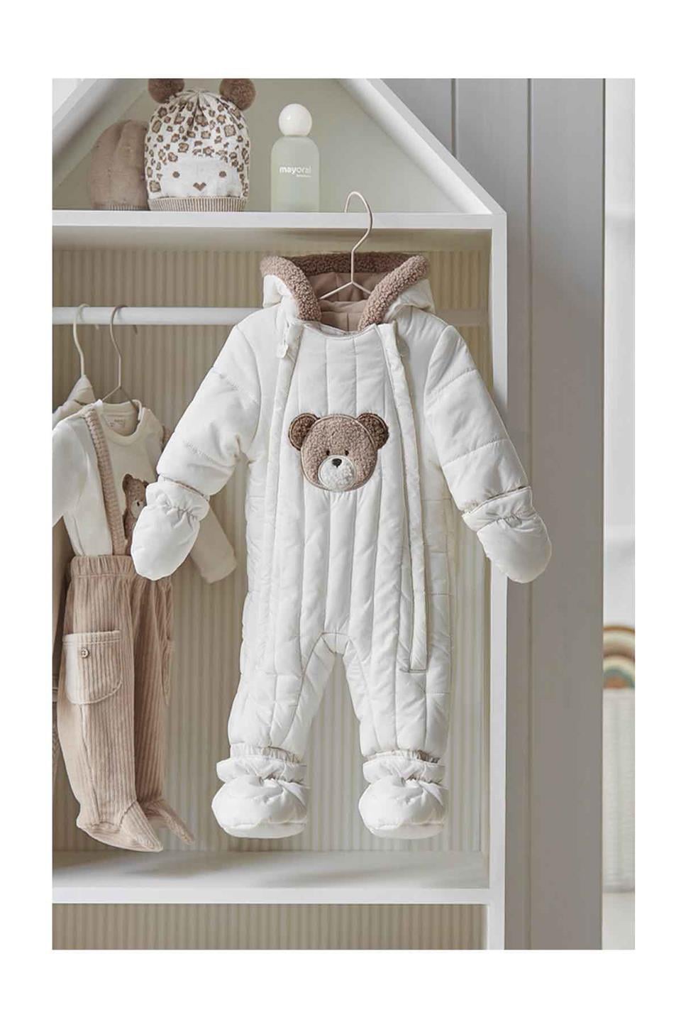 Mayoral Kışlık Bebek Kar Tulumu - Astronot Krem