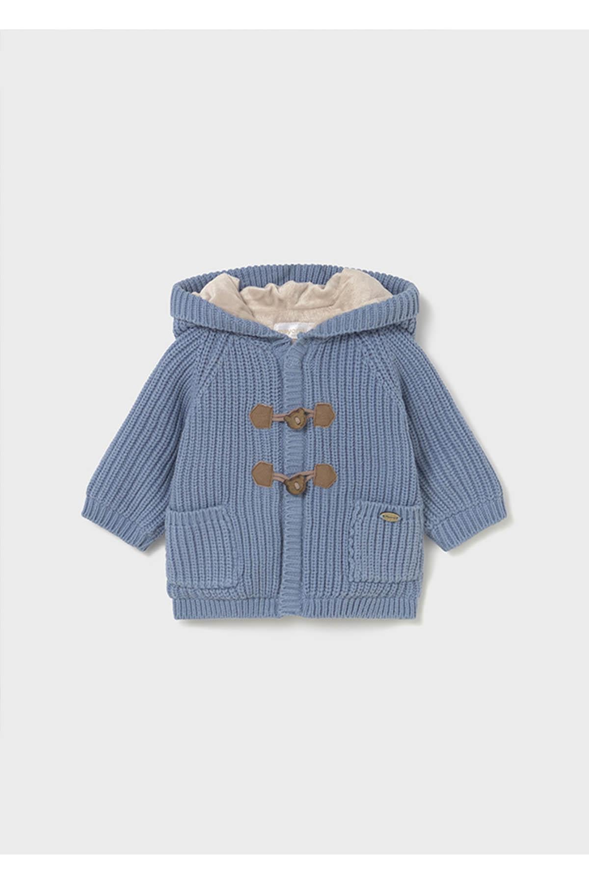 Mayoral Kışlık Erkek Bebek Örme Hırka - Indigo Mavi