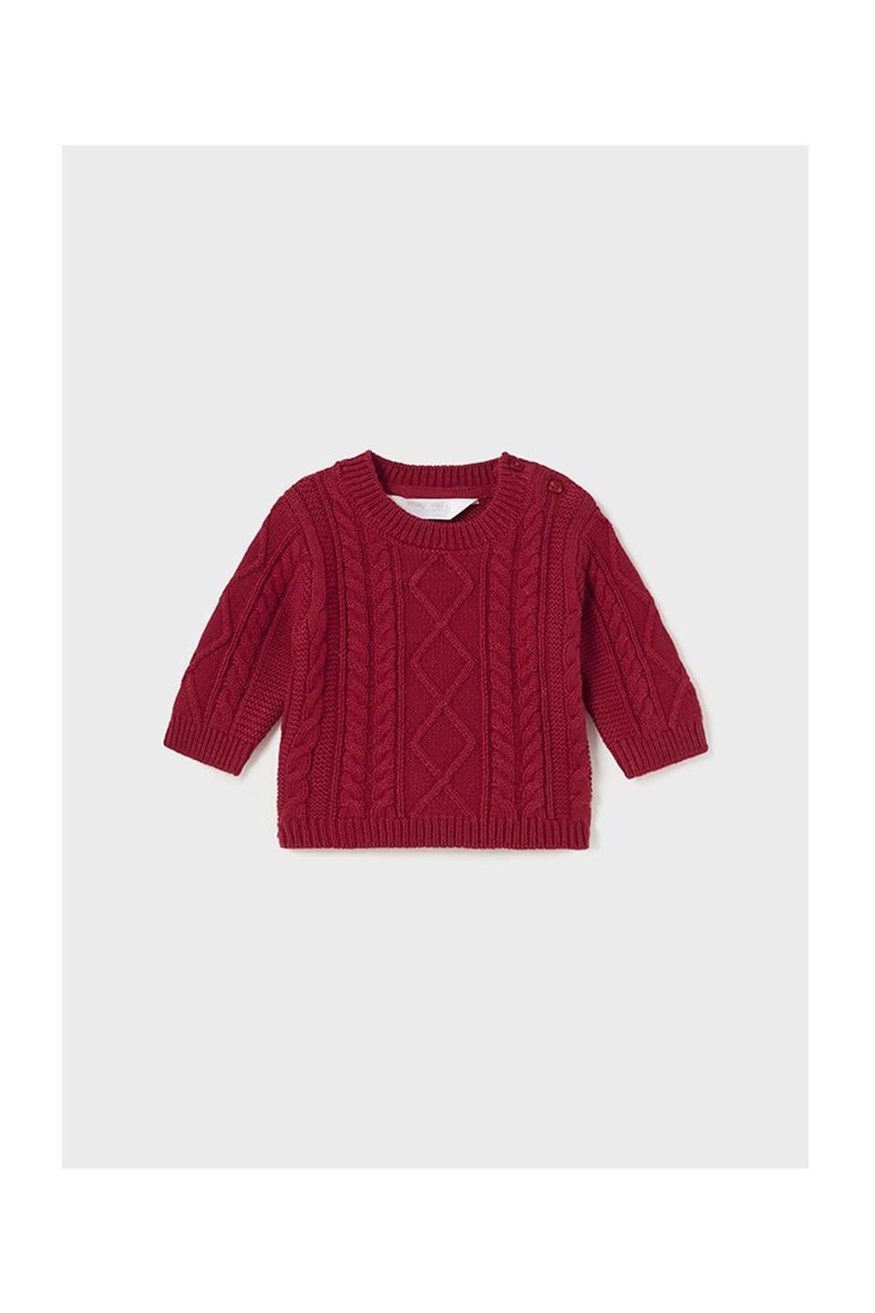 Mayoral Kışlık Erkek Bebek Örme Kazak Kırmızı