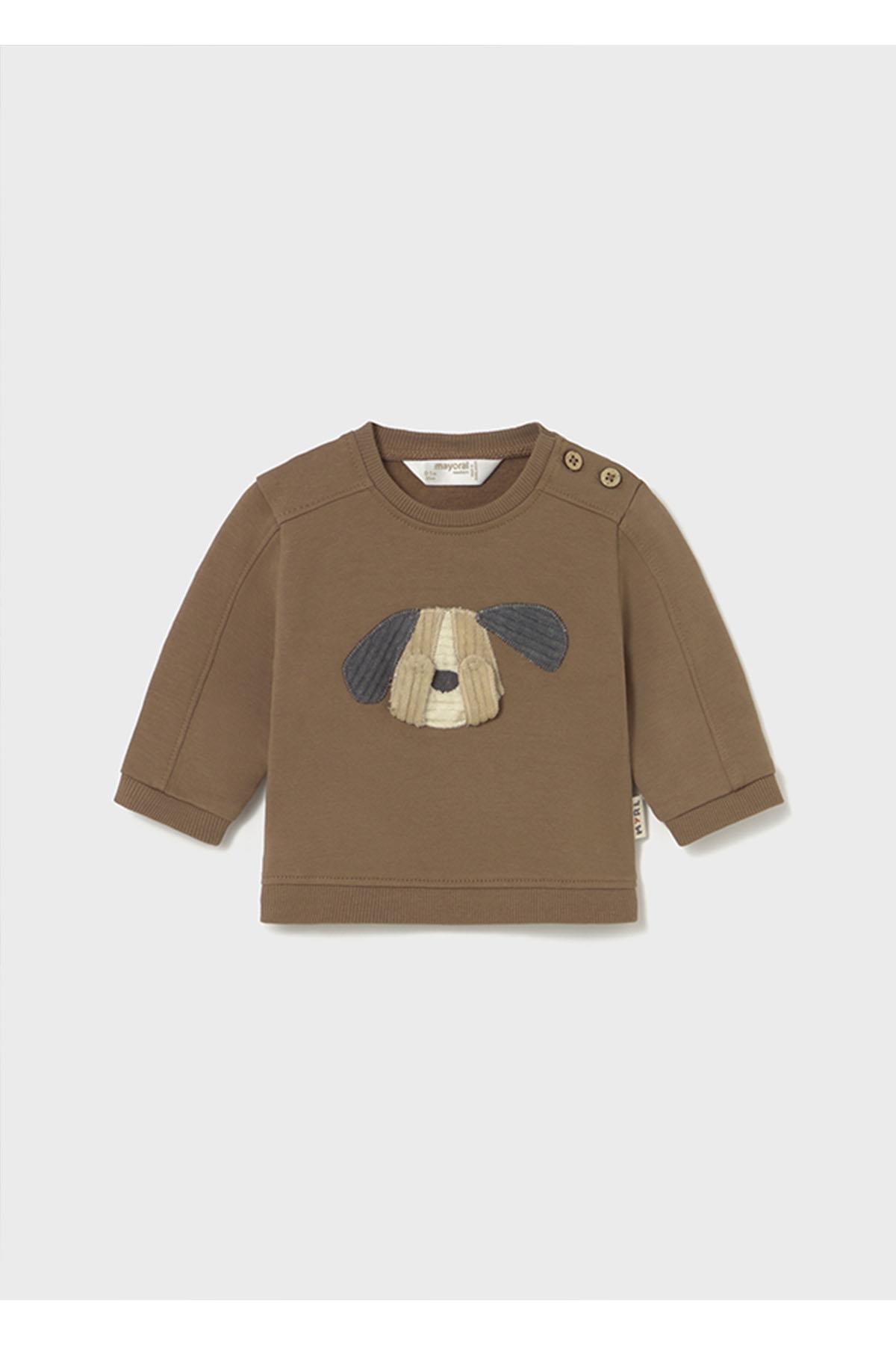 Mayoral Kışlık Erkek Bebek Sweatshirt - Kahve - Mavi