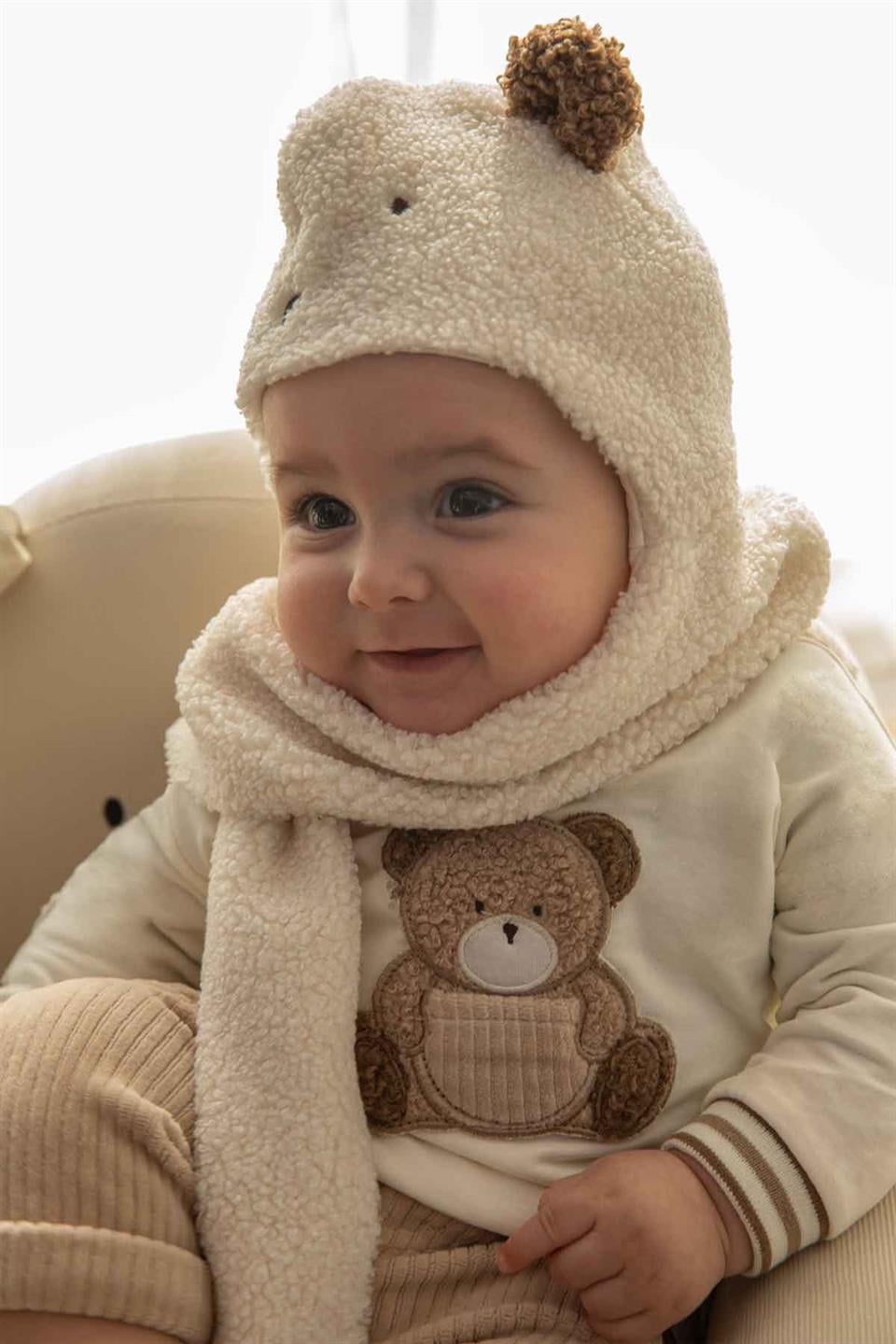 Mayoral Kışlık Erkek Bebek Uzun Kol Sweat Krem