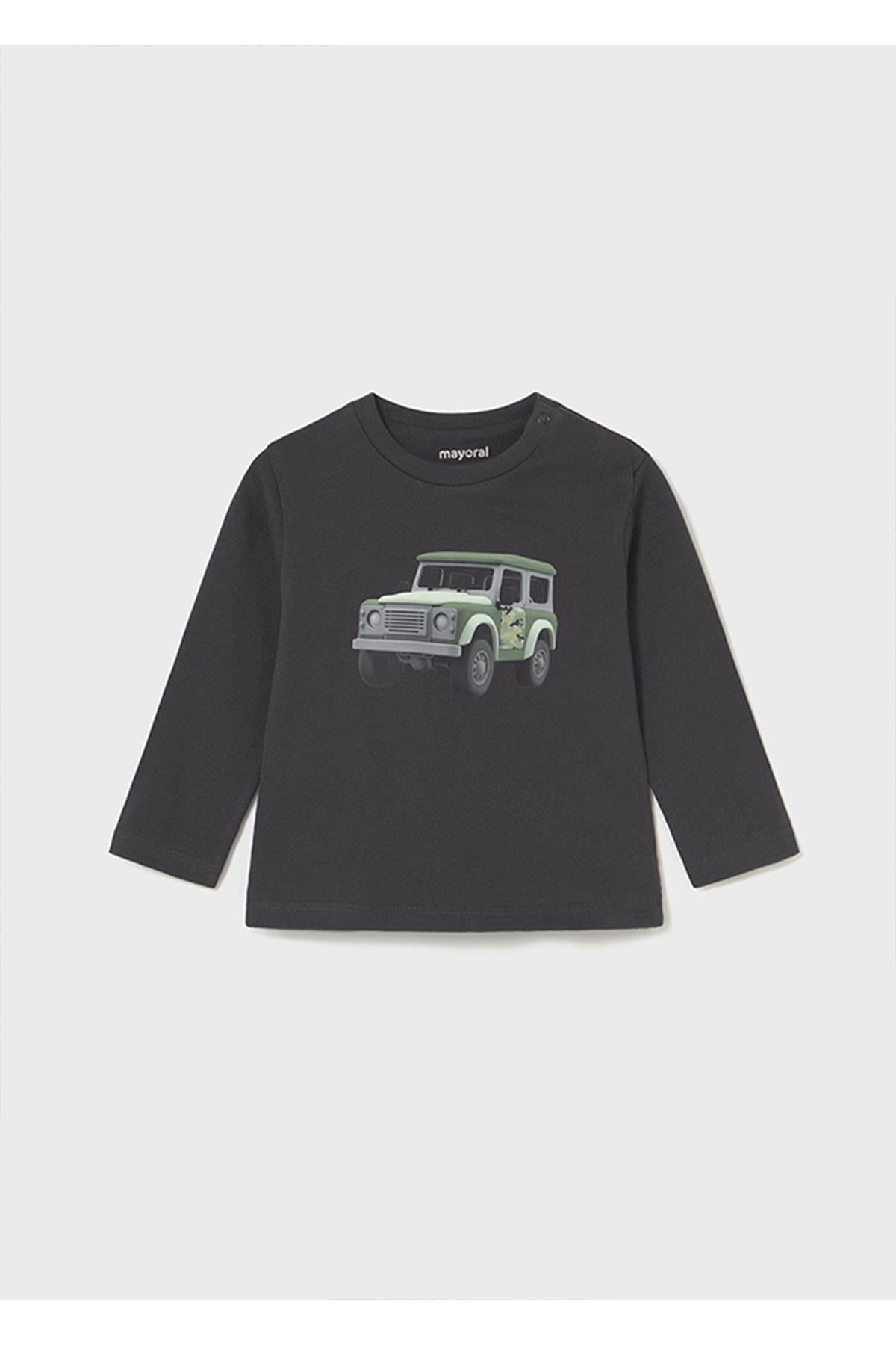 Mayoral Kışlık Erkek Bebek Uzun Kol Tshirt - Gri