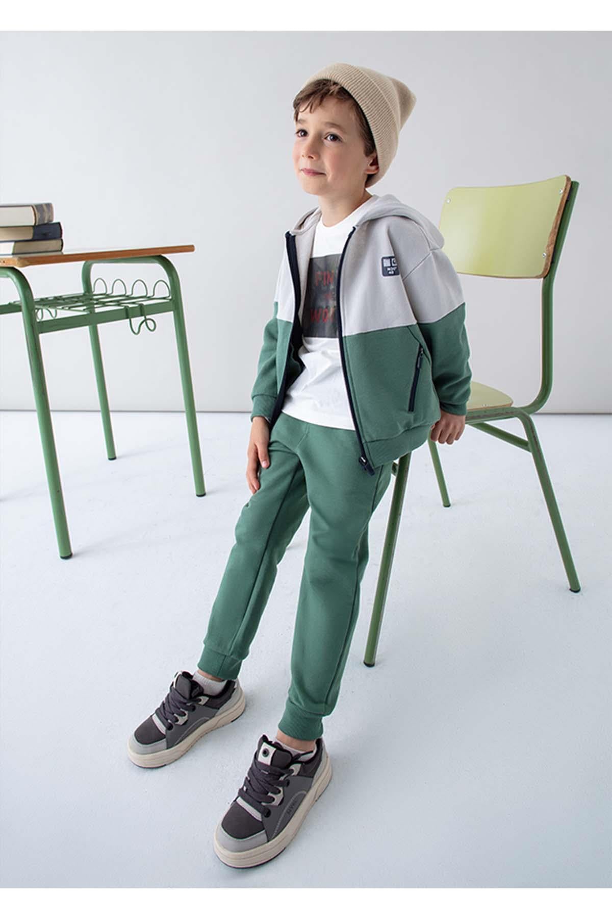 Mayoral Kışlık Erkek Çocuk Basic Hafif Şardonlu Pantolon - Yeşil