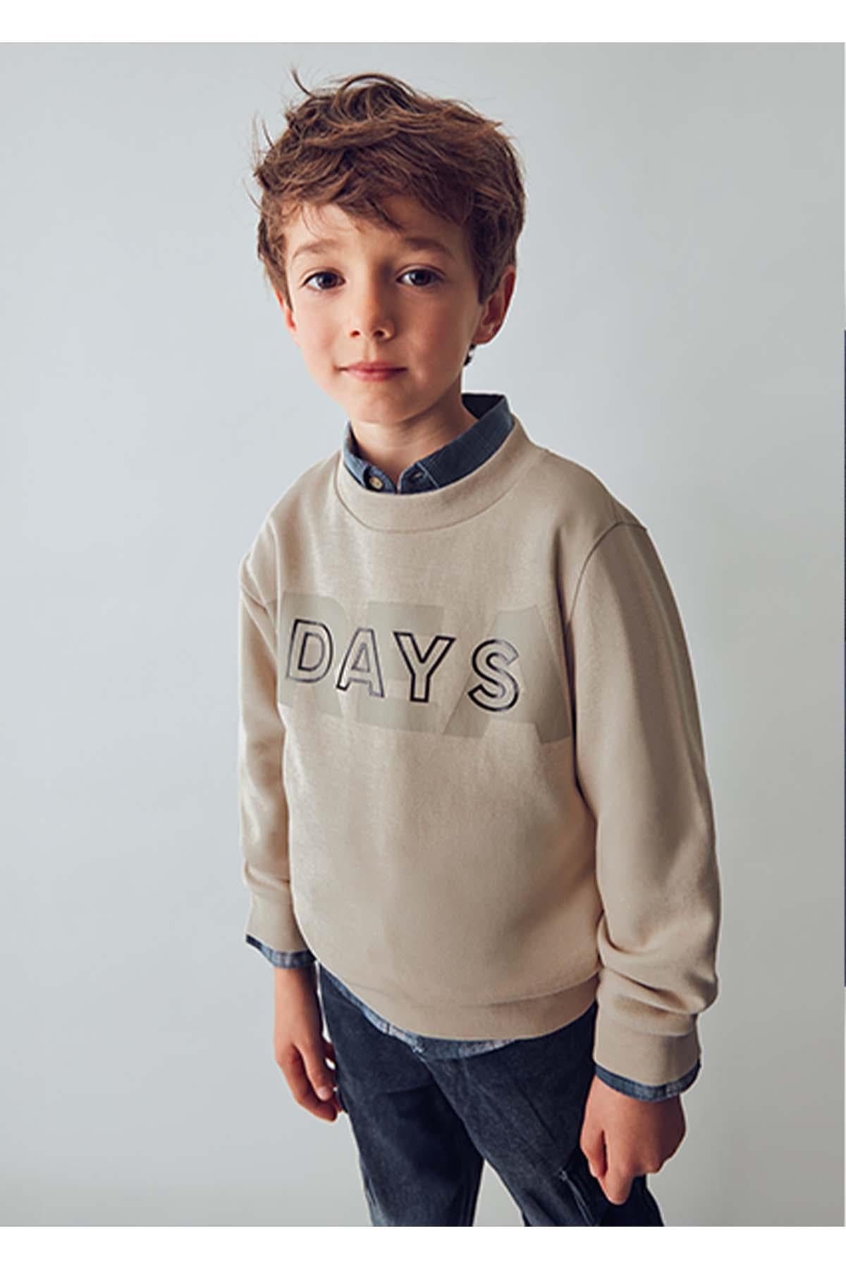 Mayoral Kışlık Erkek Çocuk Sweat - Koyu Bej