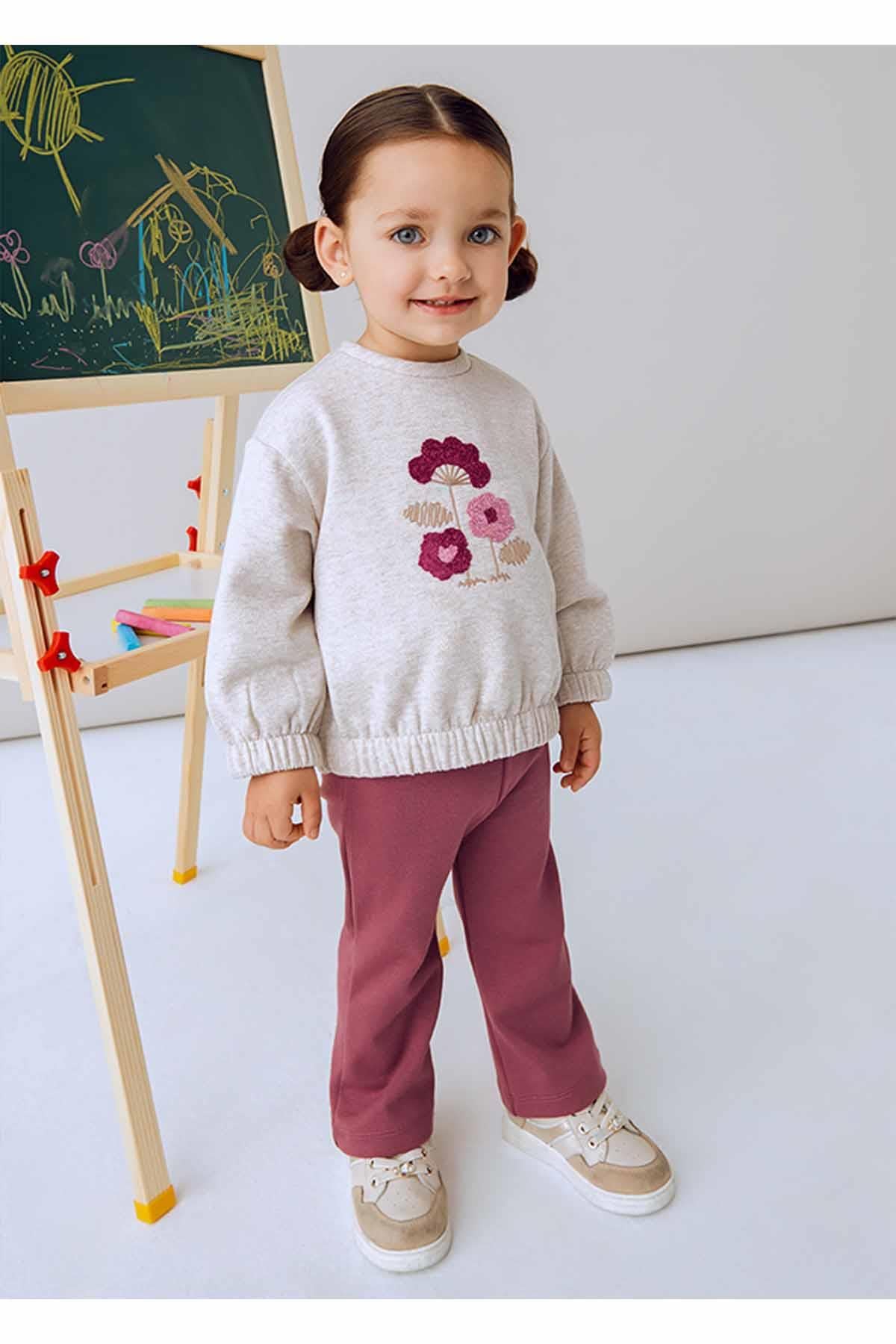 Mayoral Kışlık Kız Bebek 2'li 2'li Sweat Takım - Pembe