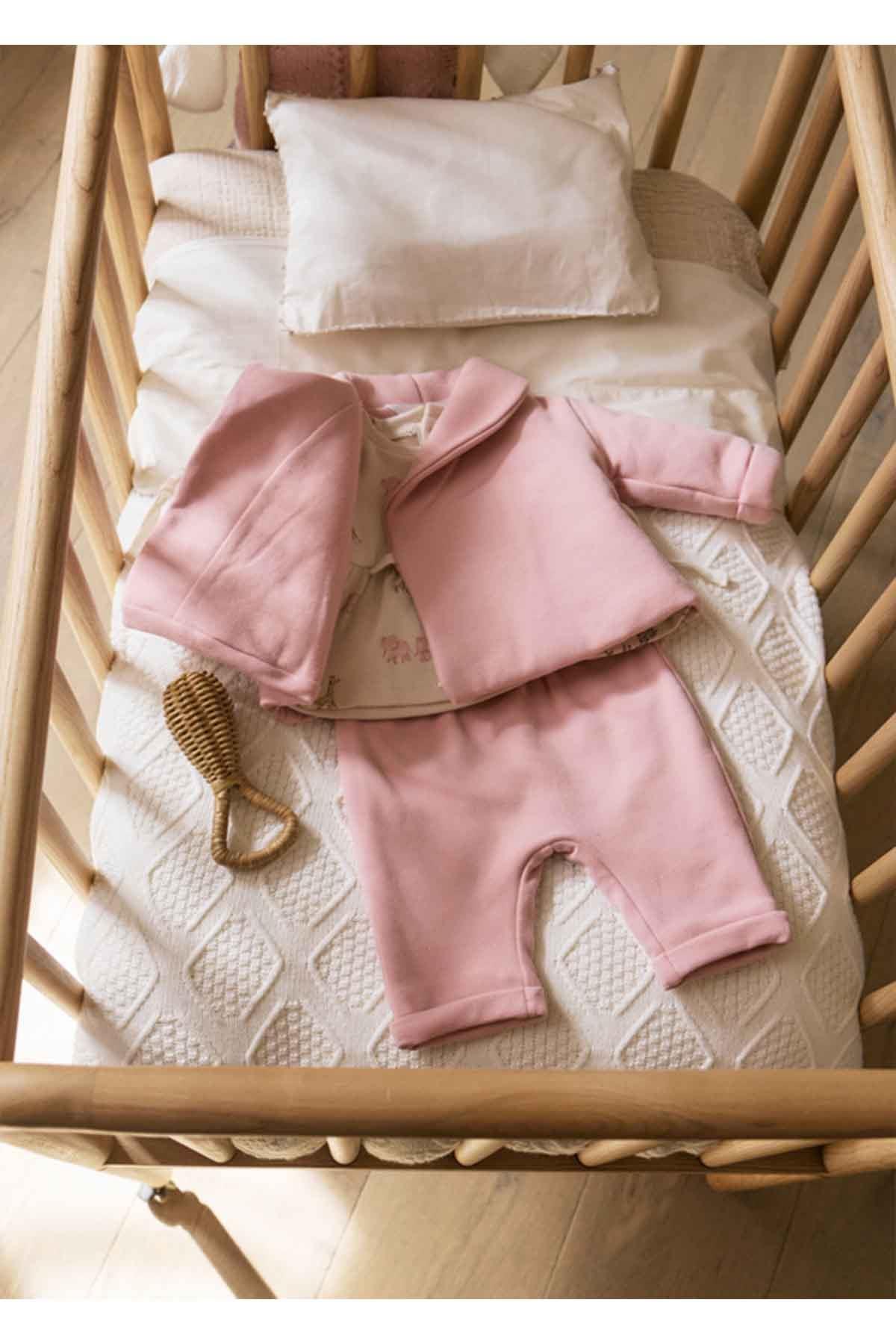 Mayoral Kışlık Kız Bebek 3'lü Takım - Pembe