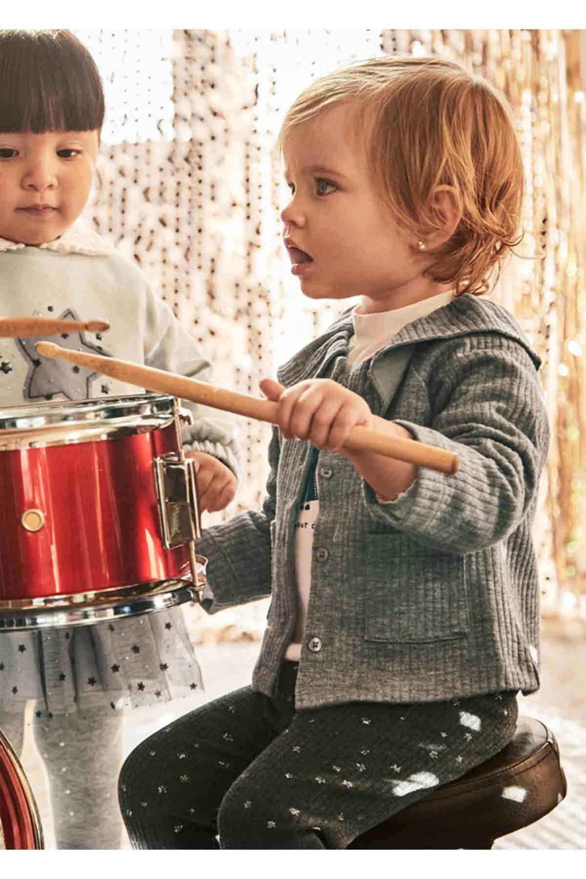 Mayoral Kışlık Kız Bebek Hırka Ceket - Gri