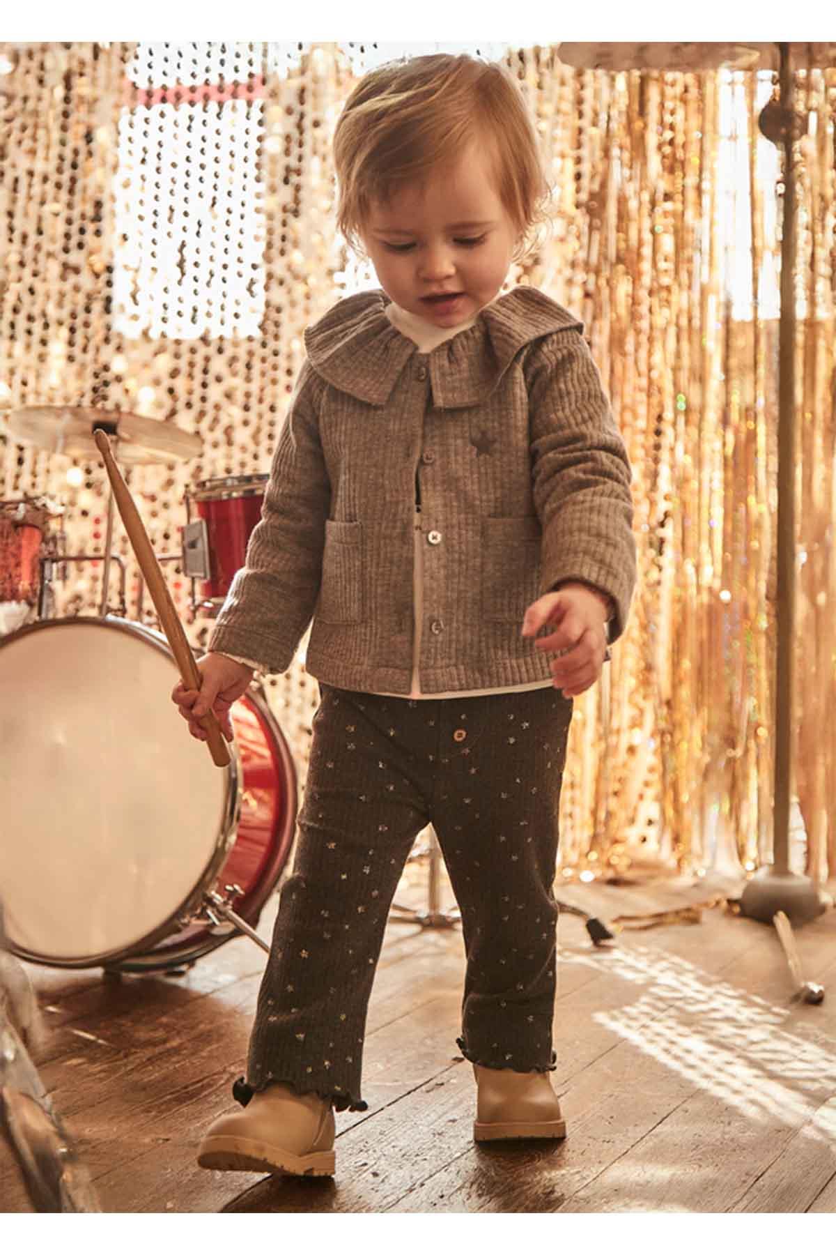 Mayoral Kışlık Kız Bebek Pantolon - Gri