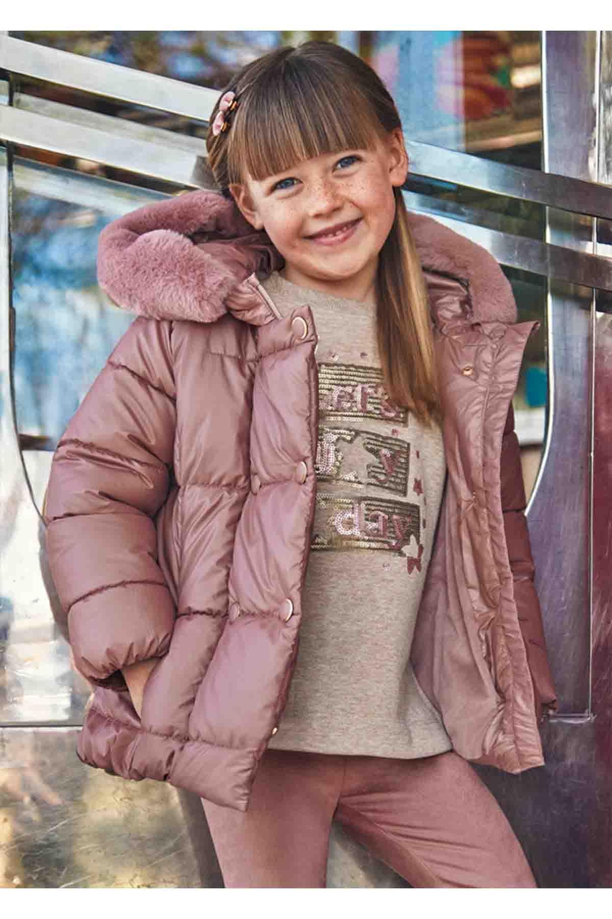 Mayoral Kışlık Kız Çocuk Ceket Mont - Pembe
