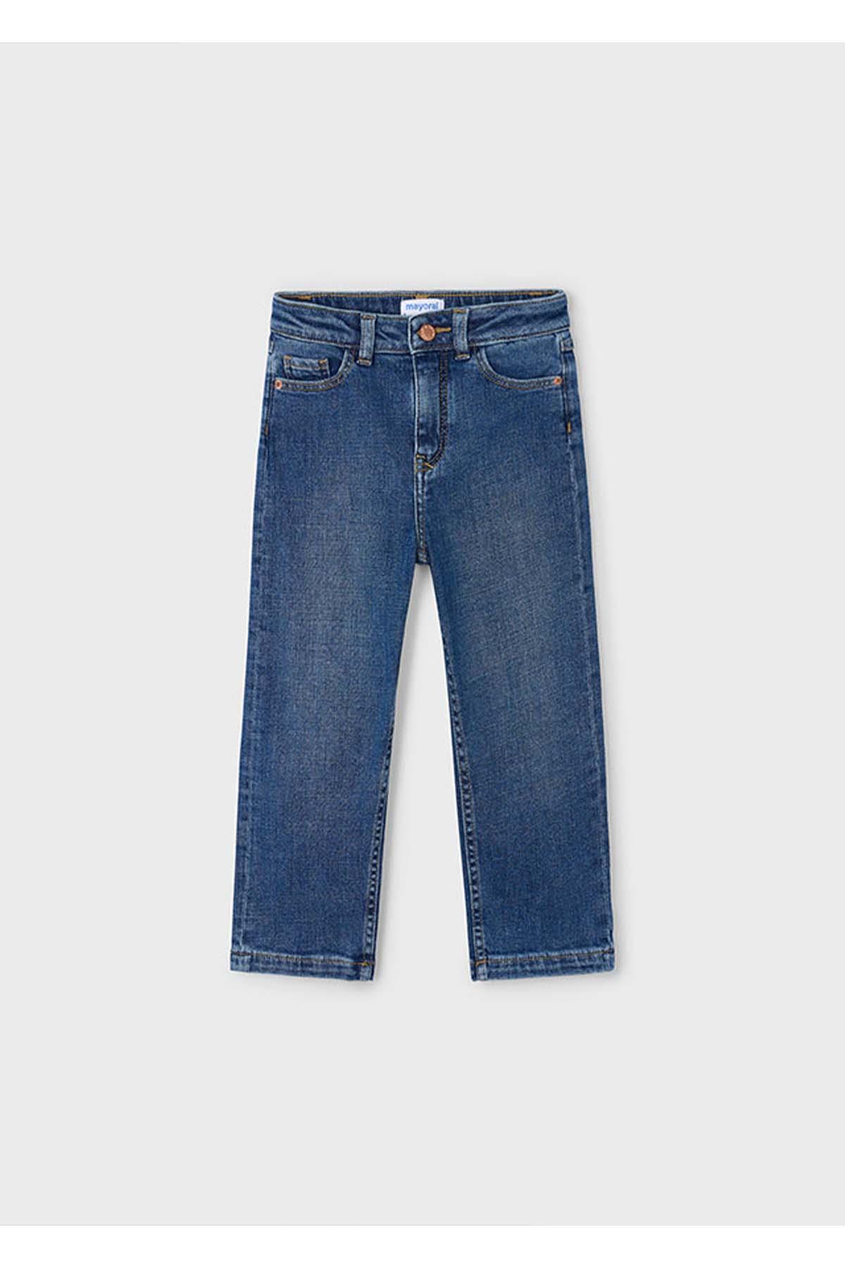 Mayoral Kışlık Kız Çocuk Denim Pantolon - Mavi