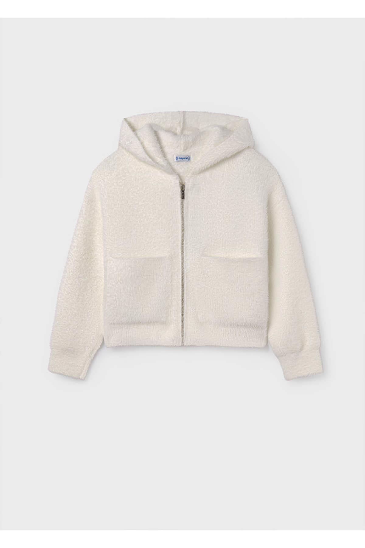 Mayoral Kışlık Kız Çocuk Örme Kapüşonlu Hırka - Hırka