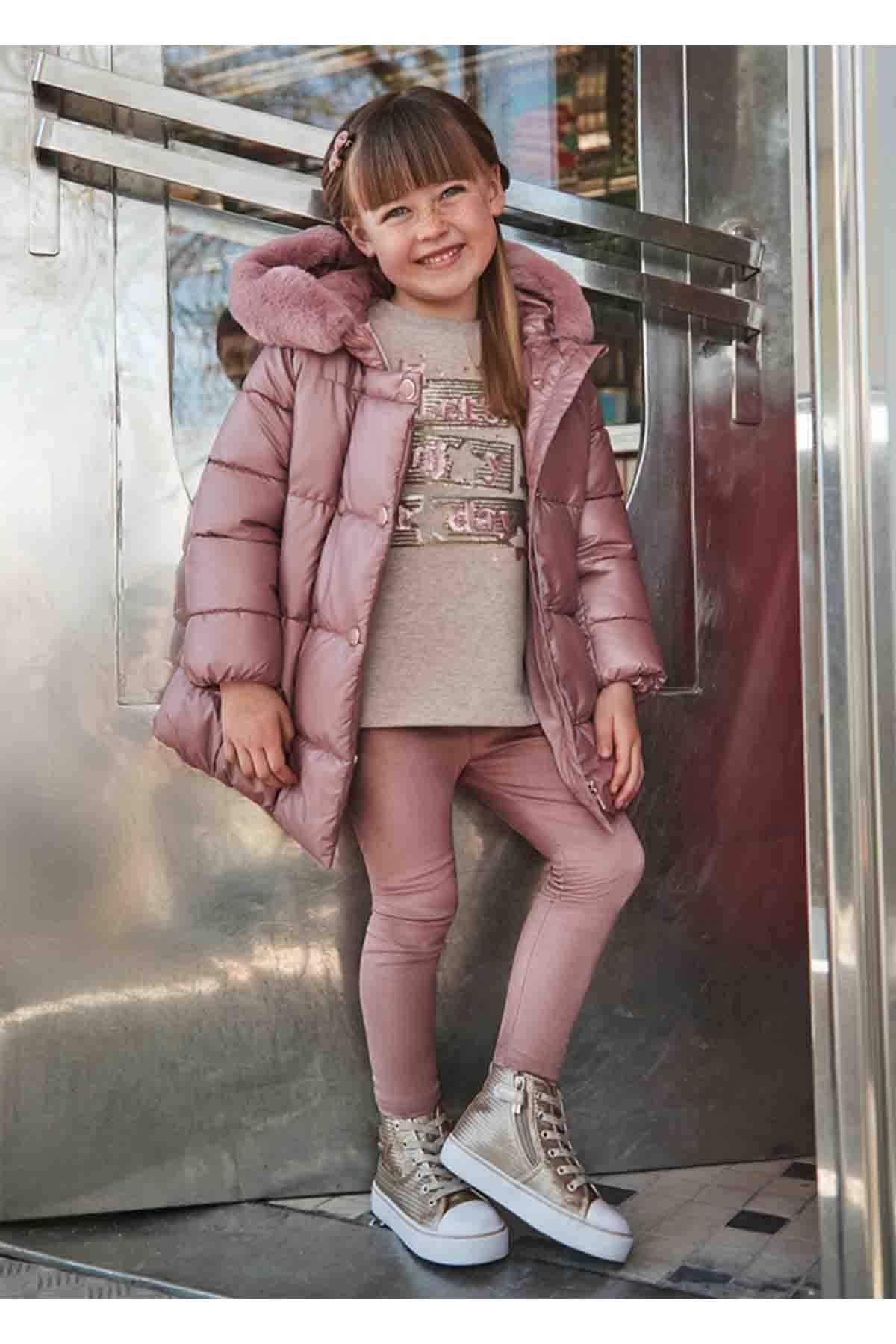 Mayoral Kışlık Kız Çocuk Sweat Tayt - Pembe