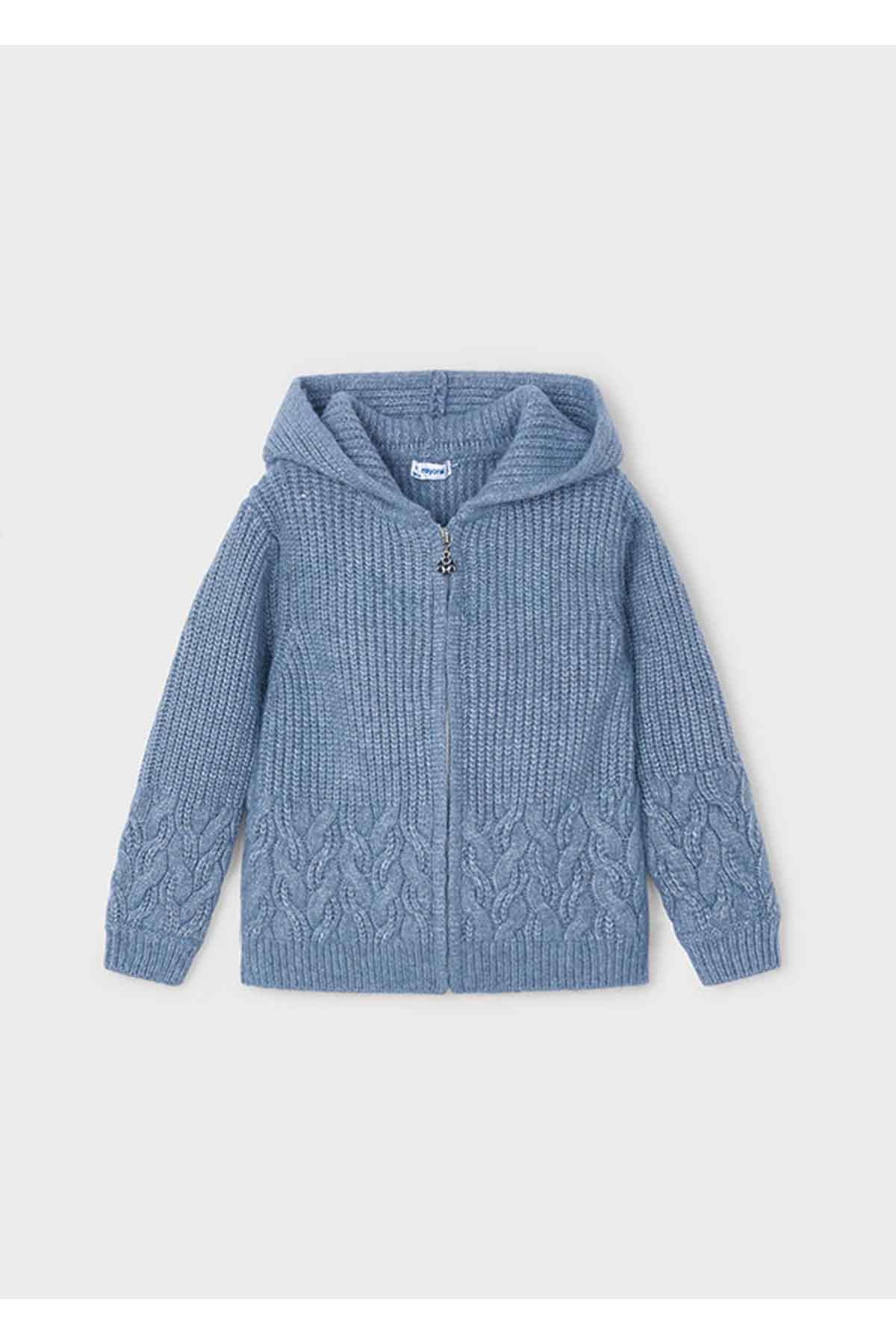 Mayoral Kışlık Kız Çocuk Sweatshirt Hırka - Mavi
