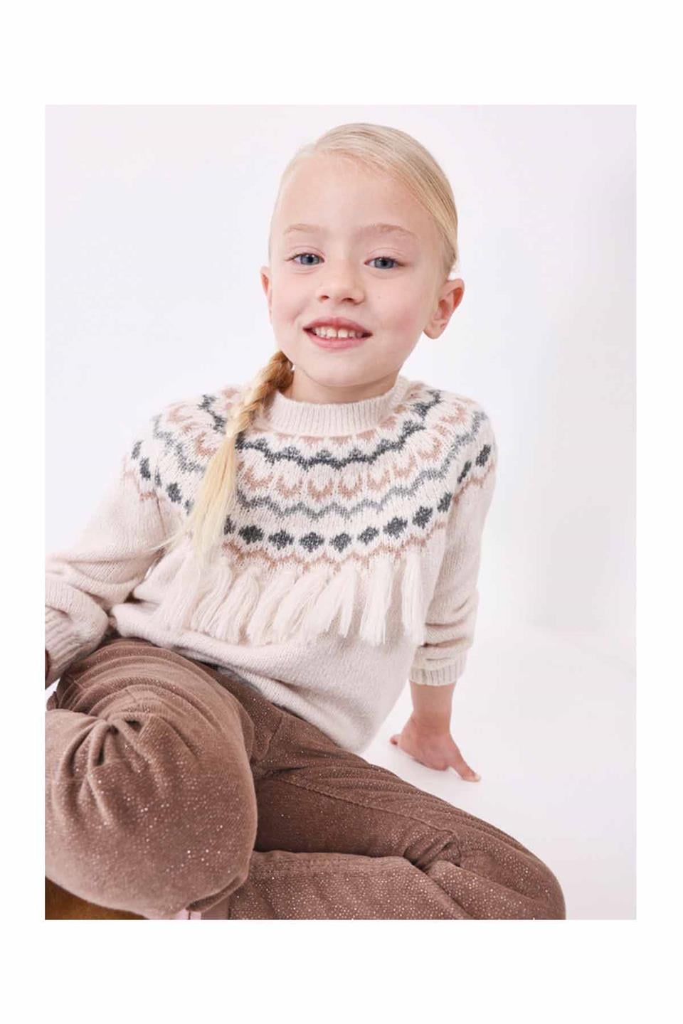 Mayoral Kışlık Kız Örme Kazak Krem