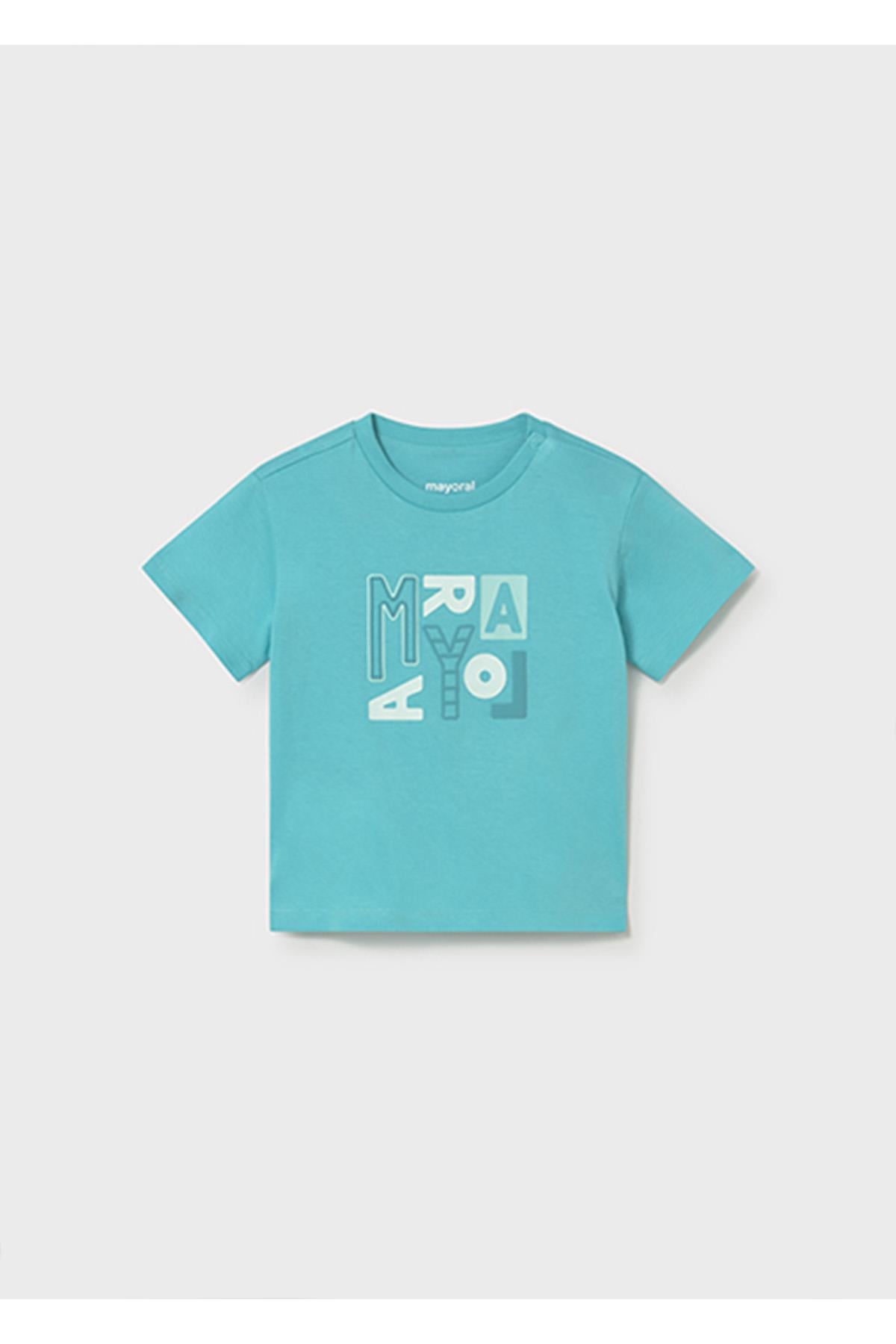 Mayoral Yazlık Erkek Bebek Basic Tshirt - Yeşil