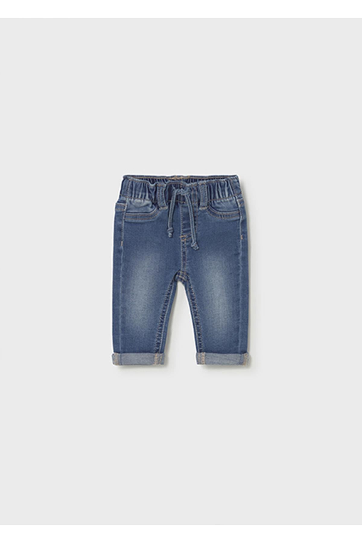 Mayoral Yazlık Erkek Bebek Yenidoğan Denim Pantolon - Mavi