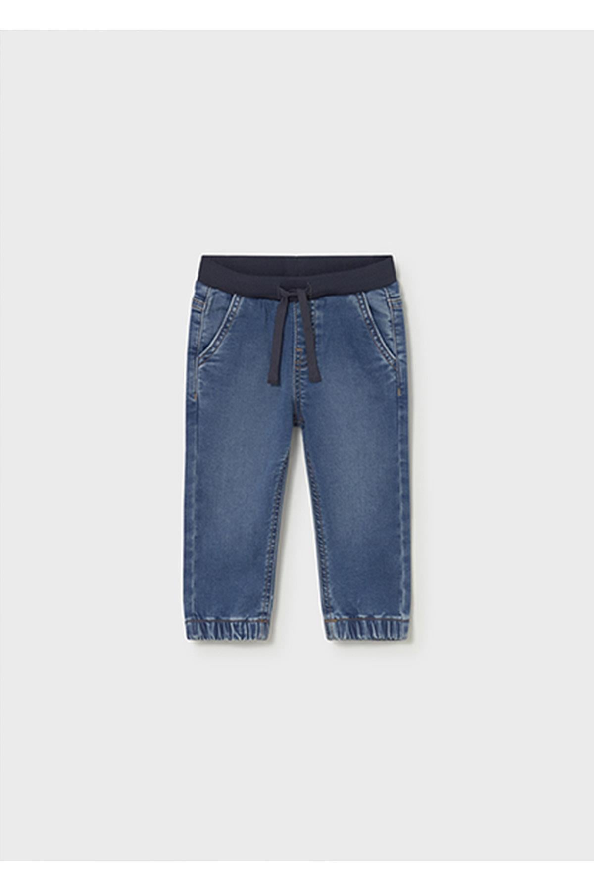 Mayoral Yazlık Erkek Bebek Yumuşak Denim Pantolon - Mavi