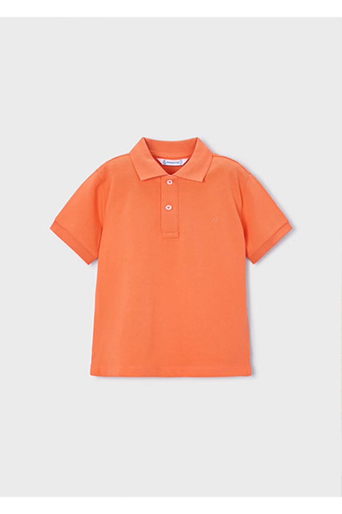 Mayoral Yazlık Erkek Çocuk Basic Polo Yaka Tshirt - Turuncu