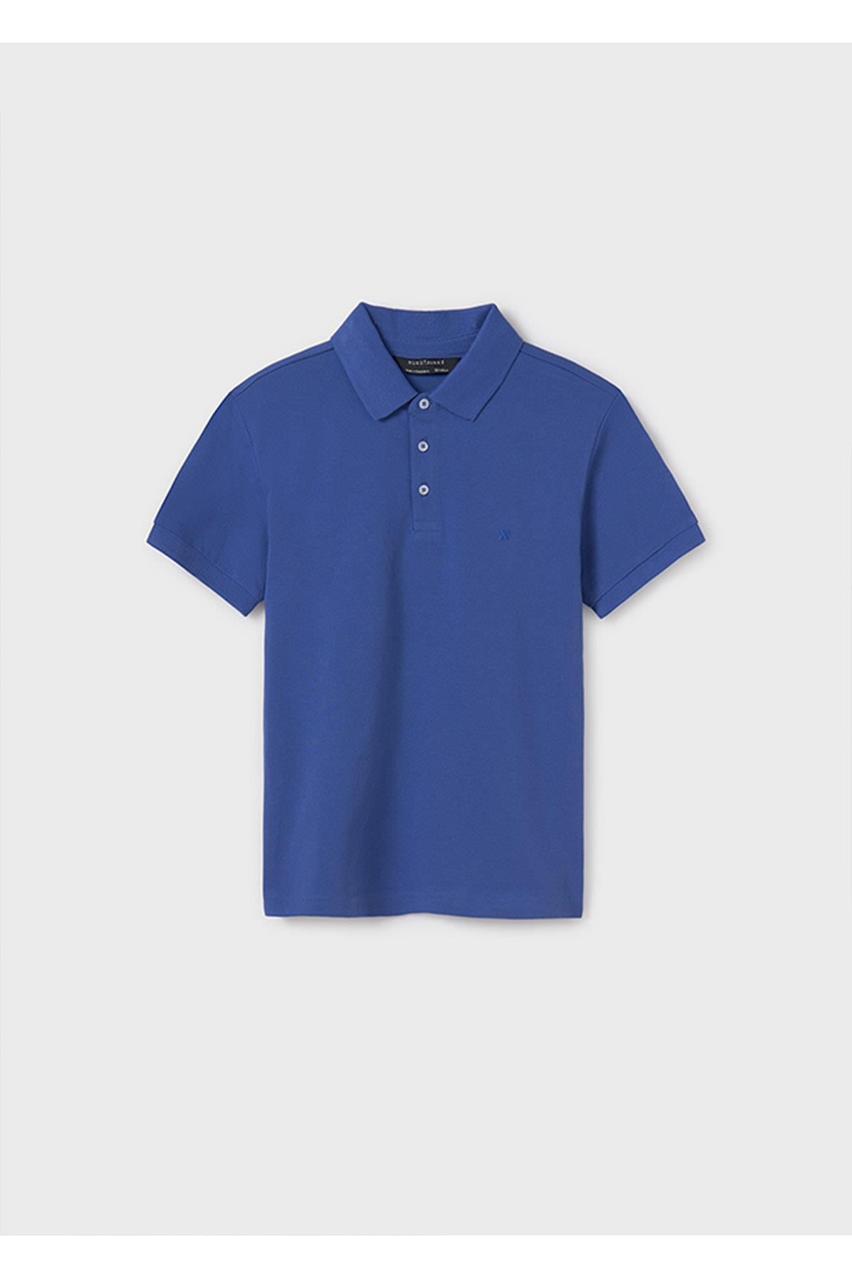 Mayoral Yazlık Erkek Çocuk Basic Polo Yaka T-Shirt - Koyu Mavi