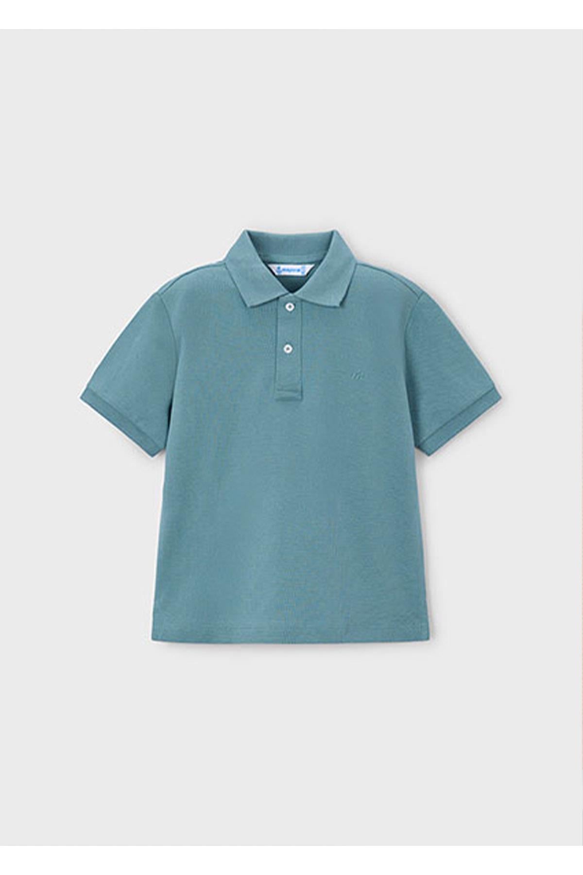 Mayoral Yazlık Erkek Çocuk Basic Polo Yaka Tshirt - Yeşil