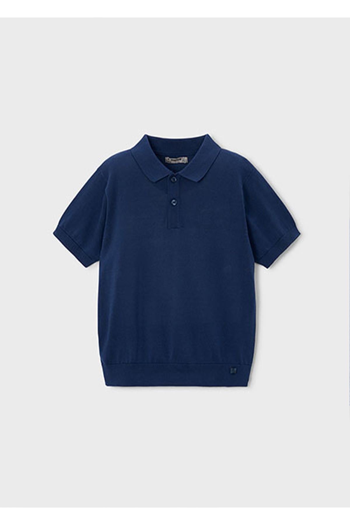 Mayoral Yazlık Erkek Çocuk Merserize Triko Tshirt - Lacivert