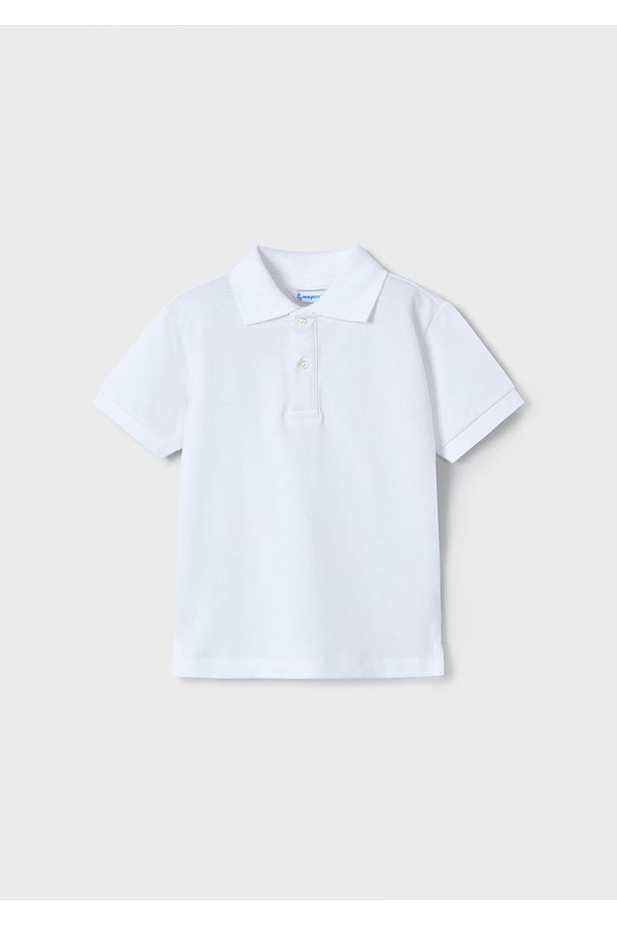 Mayoral Yazlık Erkek Çocuk Polo Yaka T-Shirt - Beyaz