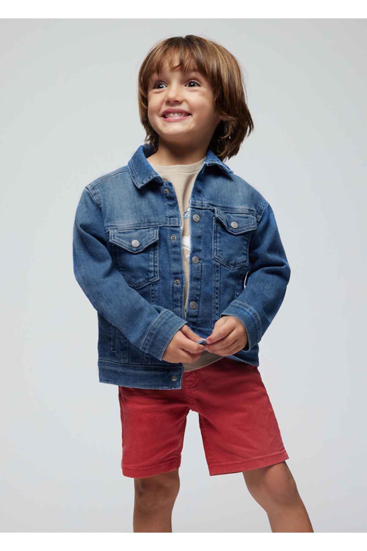 Mayoral Yazlık Erkek Denim Ceket Koyu Mavi