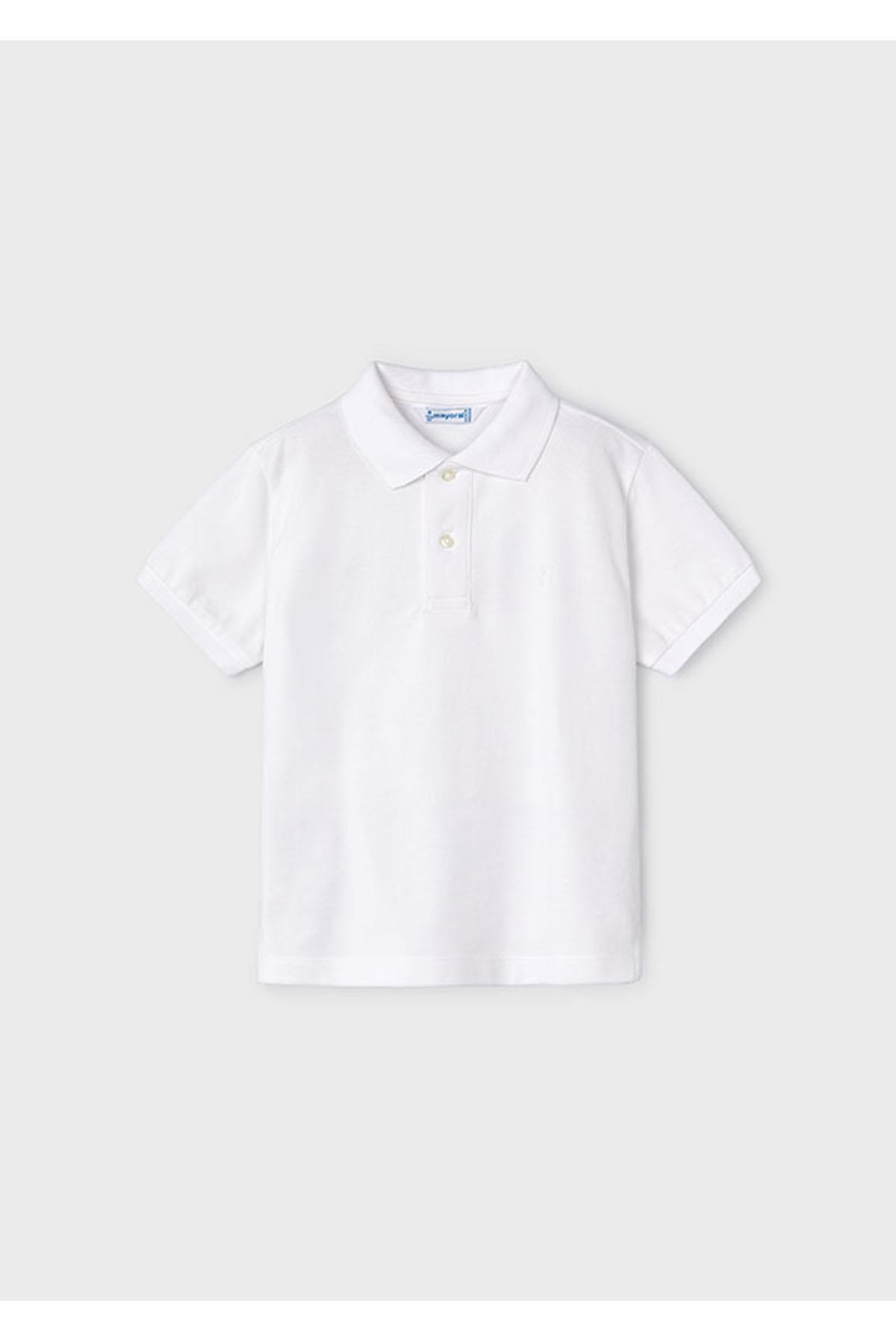 Mayoral Yazlık Erkek Kısa Kol Basic T-shirt - Beyaz