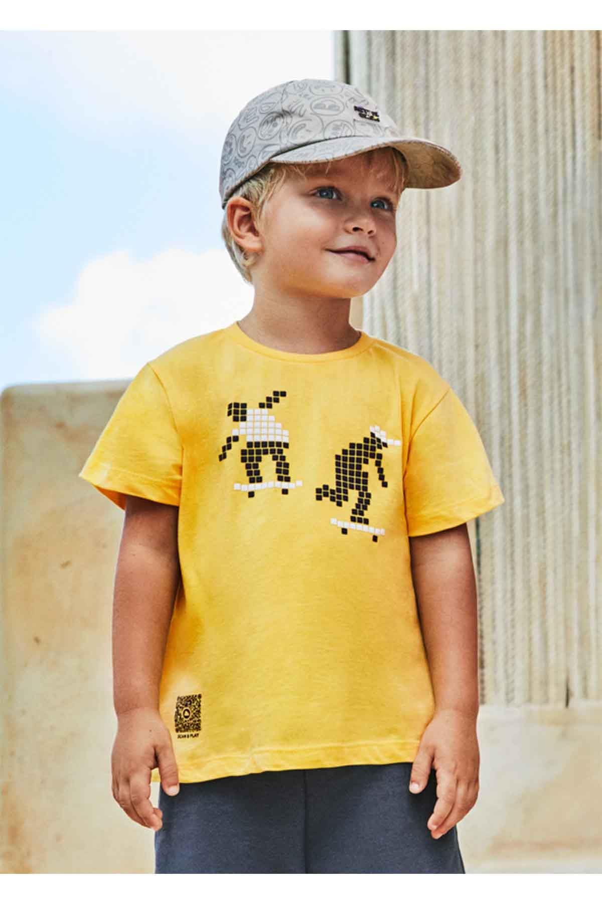 Mayoral Yazlık Erkek Kısa Kol T-shirt Sarı