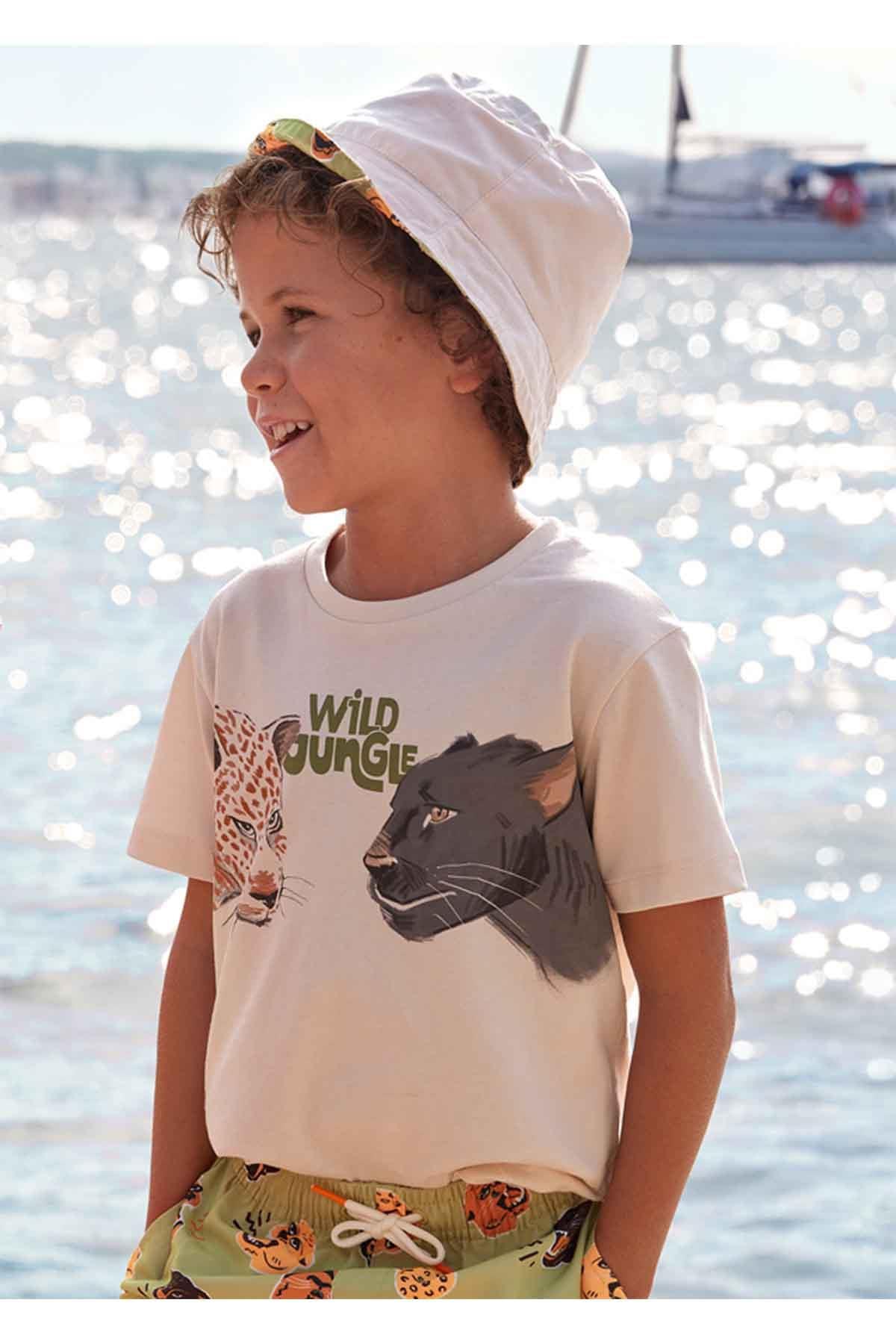 Mayoral Yazlık Erkek Kısa Kol T-shirt Beyaz