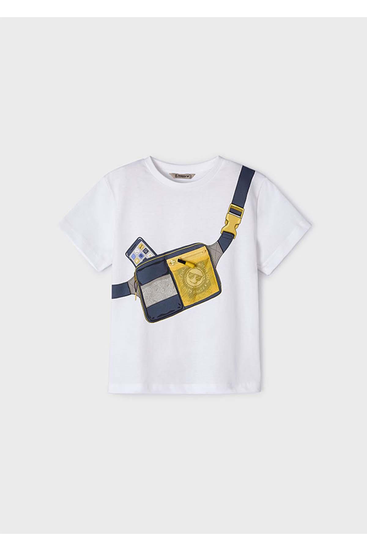 Mayoral Yazlık Erkek Kısa Kol T-shirt Beyaz
