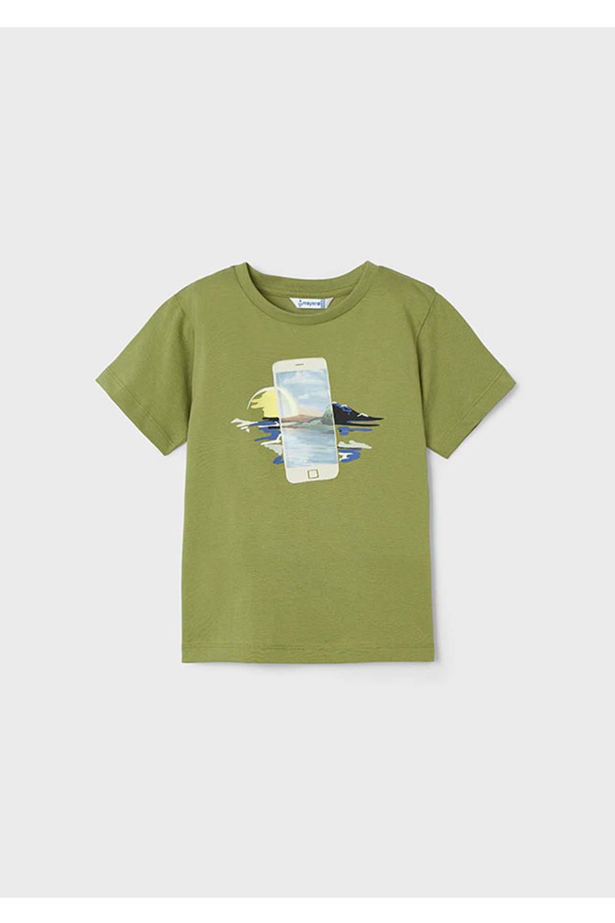 Mayoral Yazlık Erkek Kısa Kol T-shirt - Yeşil