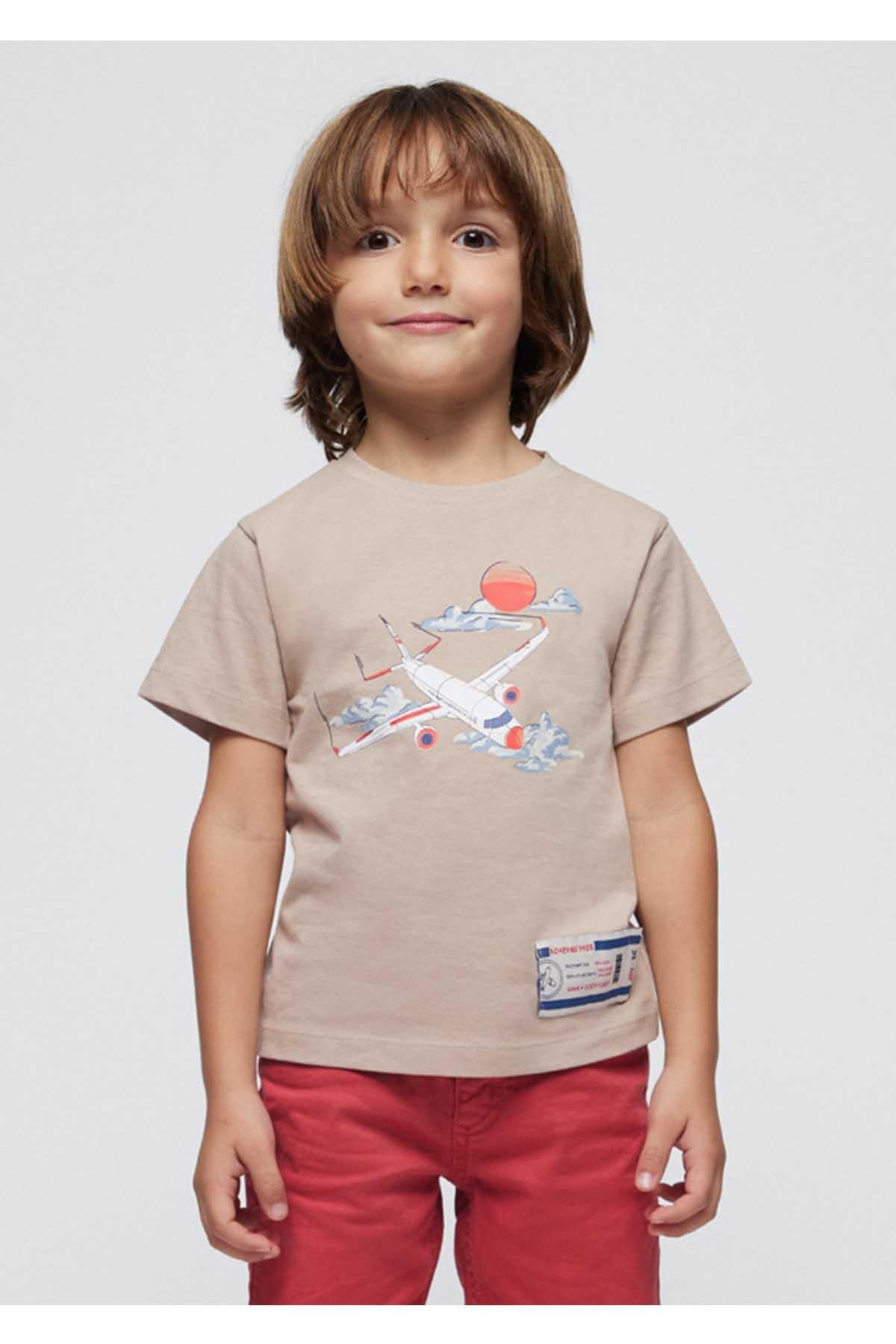 Mayoral Yazlık Erkek Kısa Kol T-shirt Krem