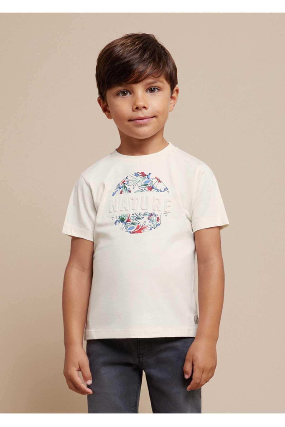 Mayoral Yazlık Erkek Kısa Kol T-shirt Beyaz