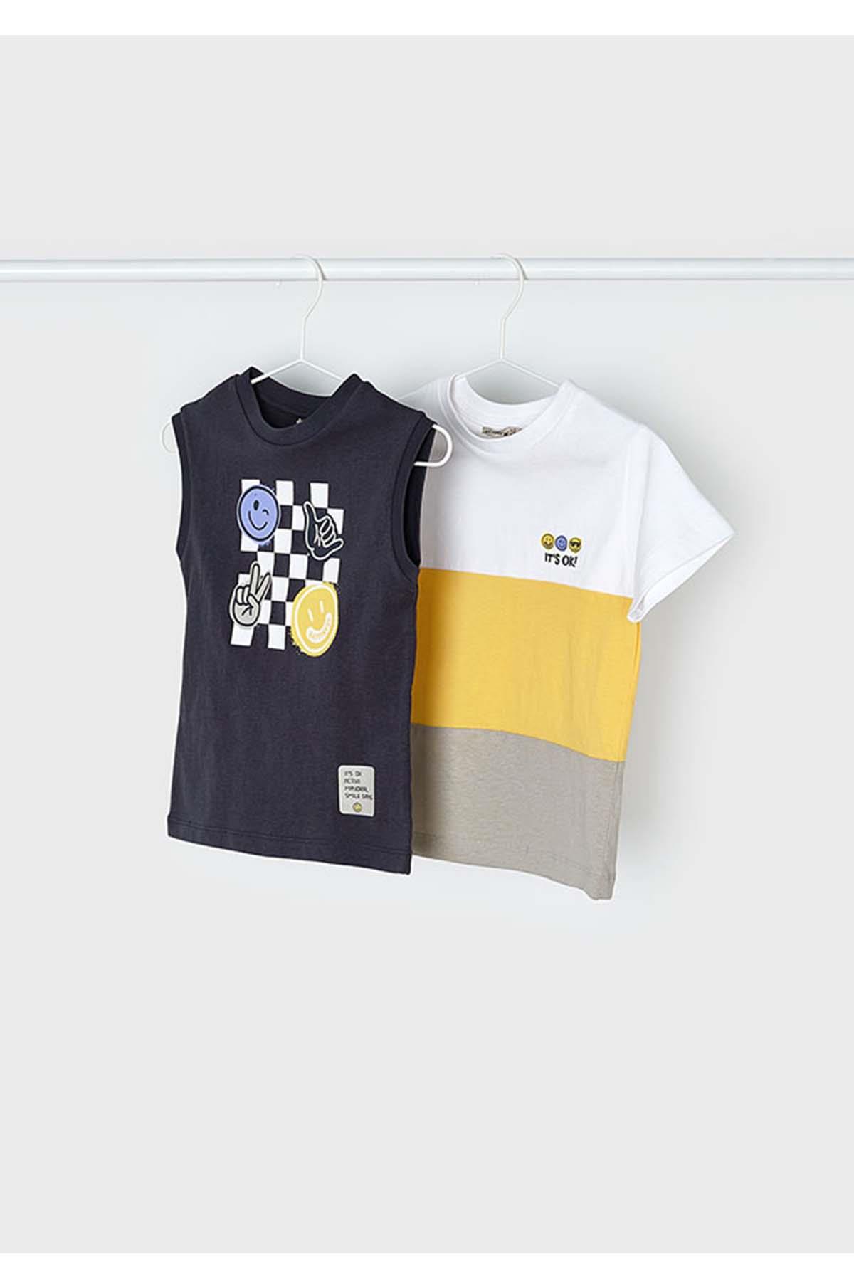 Mayoral Yazlık Erkek Kolsuz T-shirt 2'li Set - Lacivert