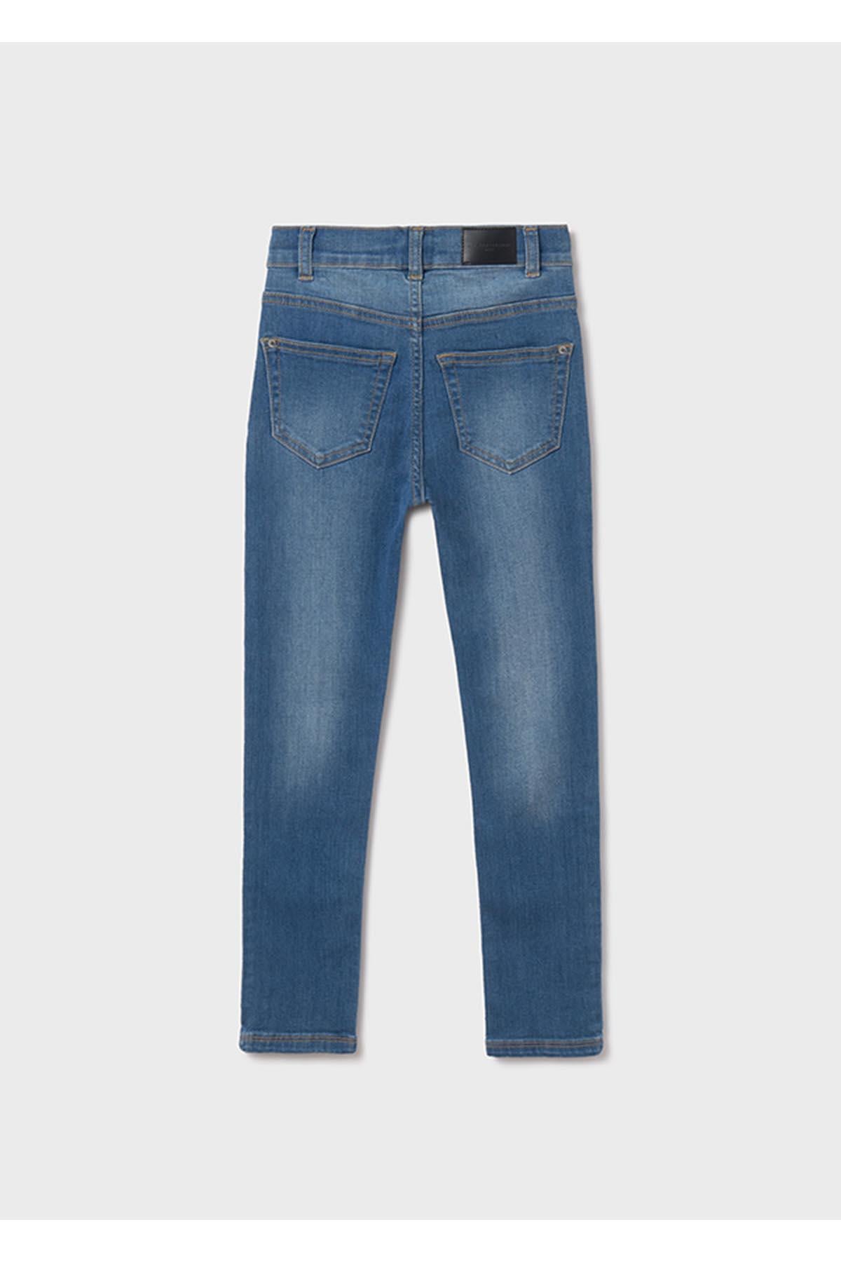 Mayoral Yazlık Kız Çocuk Basic Denim Pantolon - Mavi
