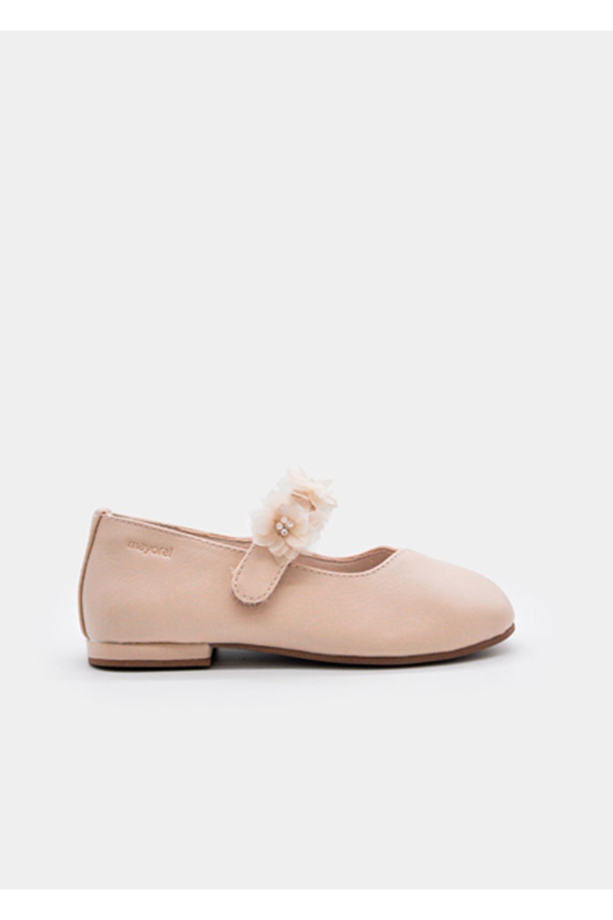 Mayoral Yazlık Kız Çocuk Çiçekli Babet Ayakkabı - Bej