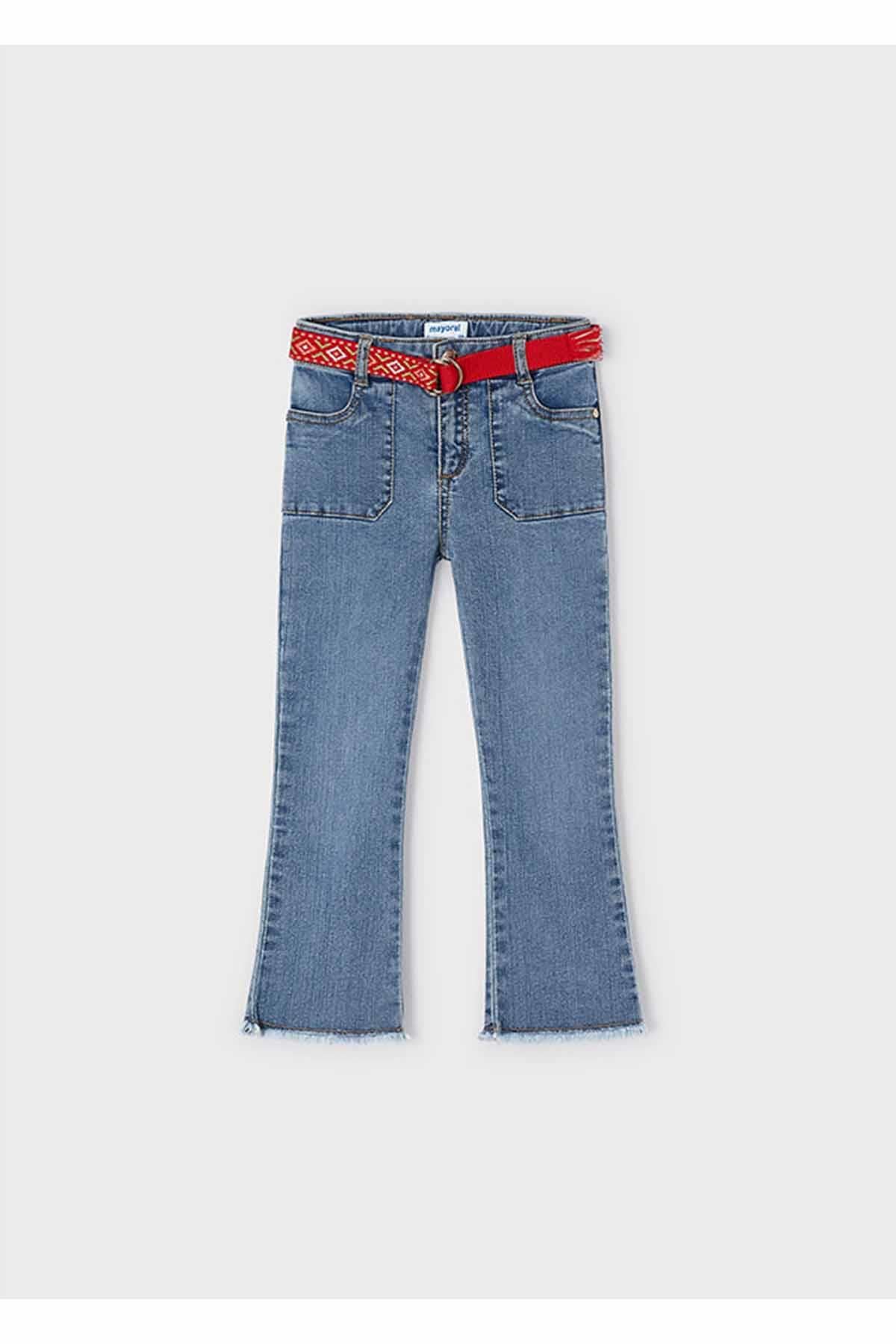 Mayoral Yazlık Kız Denim Pantolon Mavi