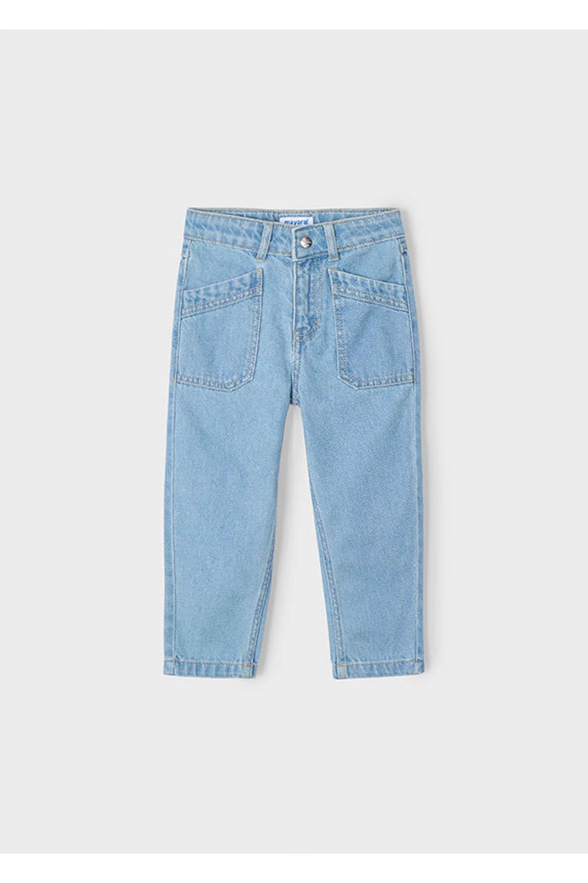 Mayoral Yazlık - Mevsimlik Kız Çocuk Denim Pantolon - Açık Mavi